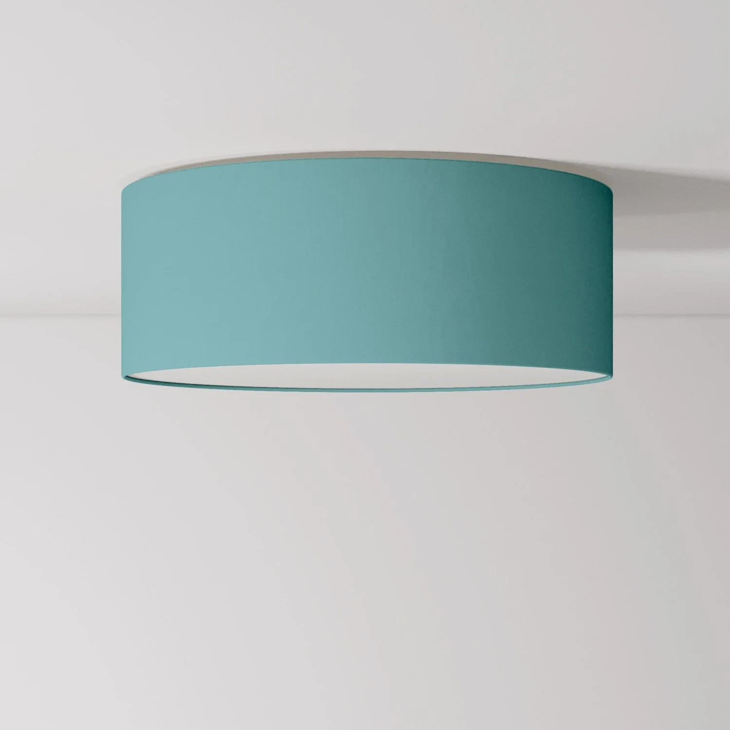 Medium Slim fabric ceiling light - Made in Italy - Dubbio Green Teletta