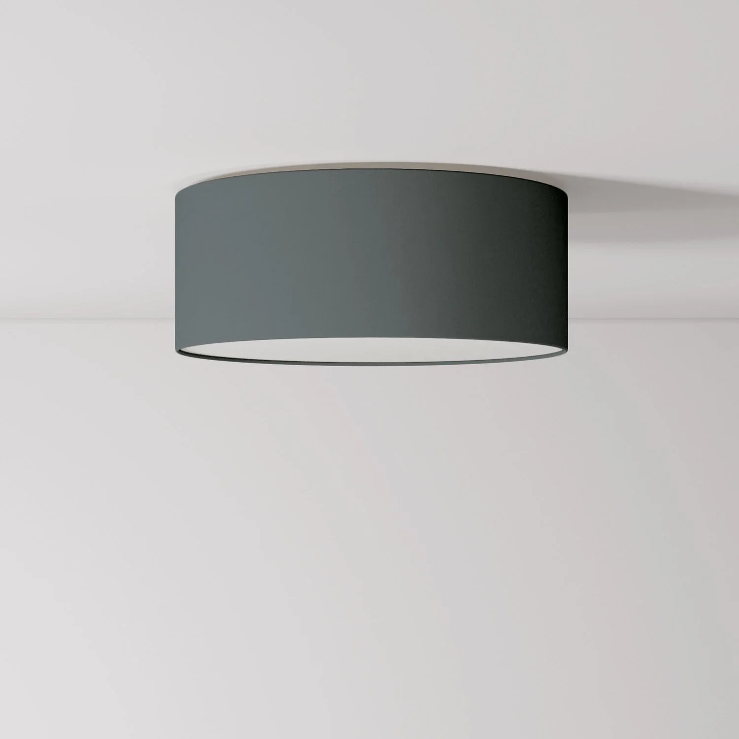 Small fabric ceiling light - Made in Italy - Dark Gray Cotton