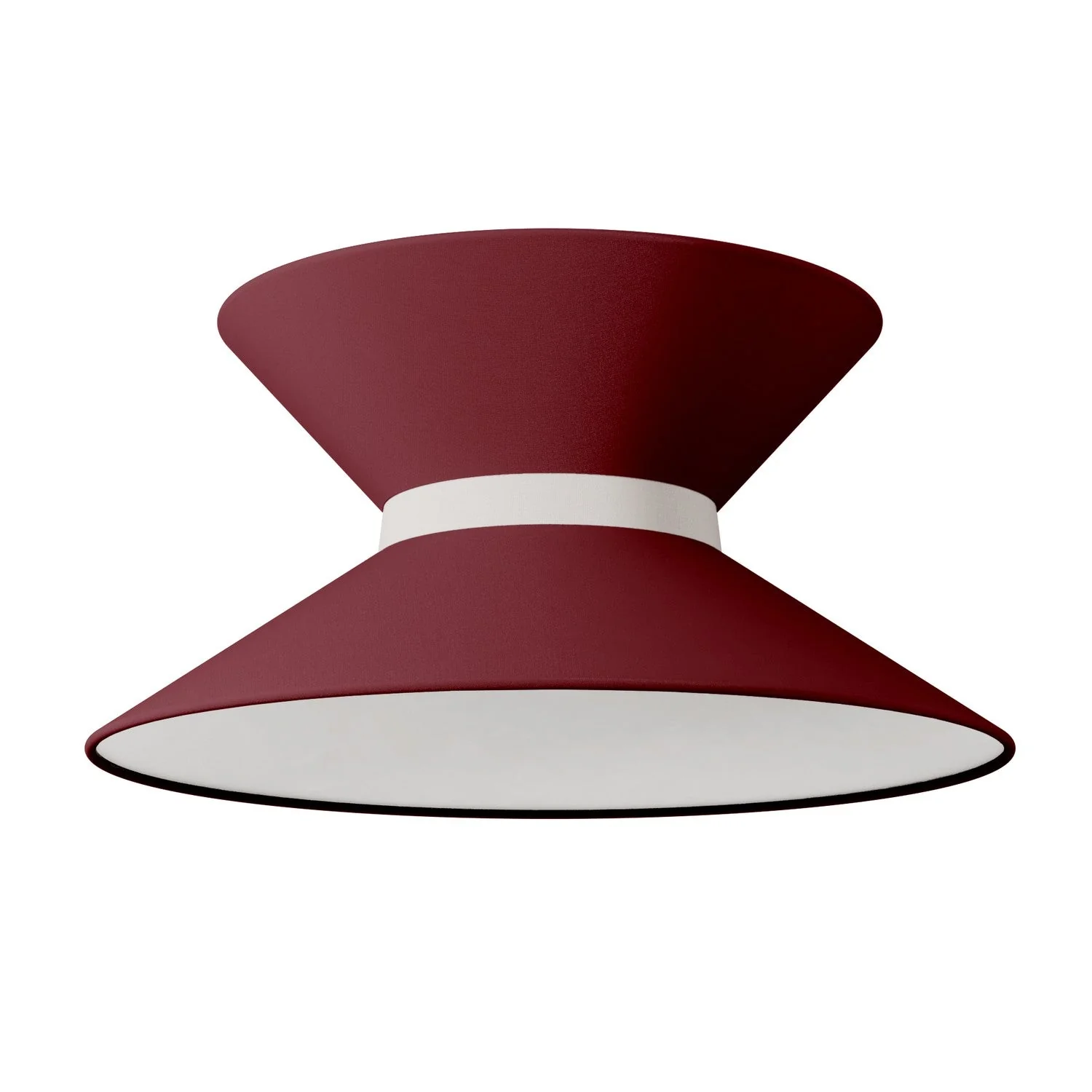 Clessidra fabric lampshade for pendant lamp - Arenal Bordeaux