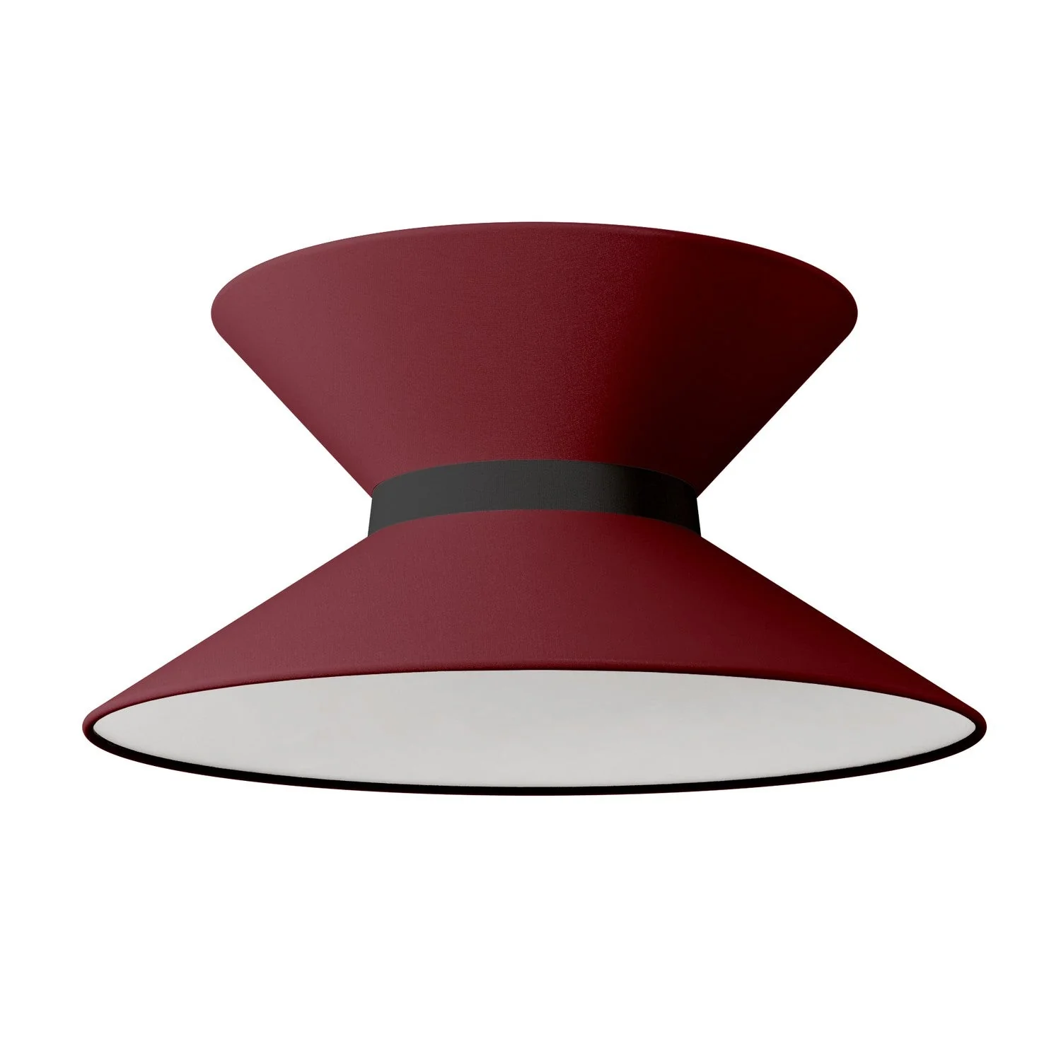 Clessidra fabric lampshade for pendant lamp - Arenal Bordeaux - Image 10