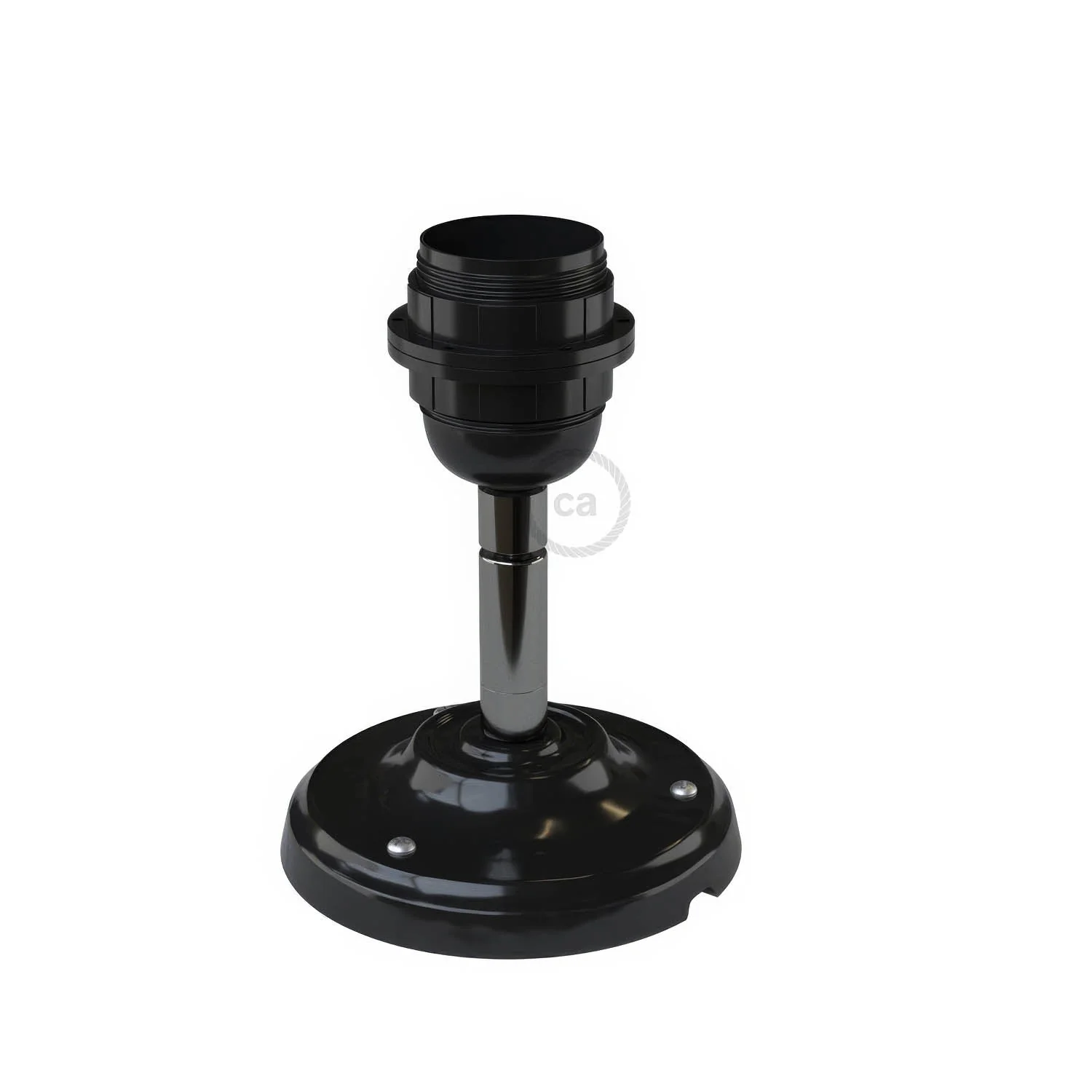 Fermaluce 90° Classic with E26 threaded socket, the adjustable porcelain light source - Black - Image 3
