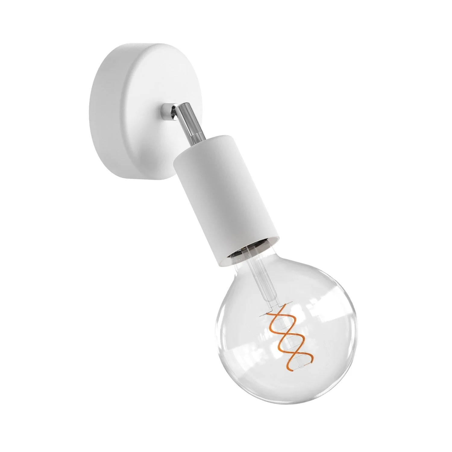 Fermaluce EIVA ELEGANT with adjustable joint, canopy and socket for wet locations – White