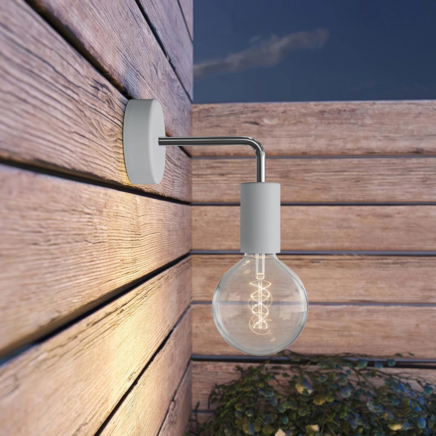 Fermaluce EIVA ELEGANT with L-shaped extension, canopy and wet‑location socket - Glacier Grey - Image 2