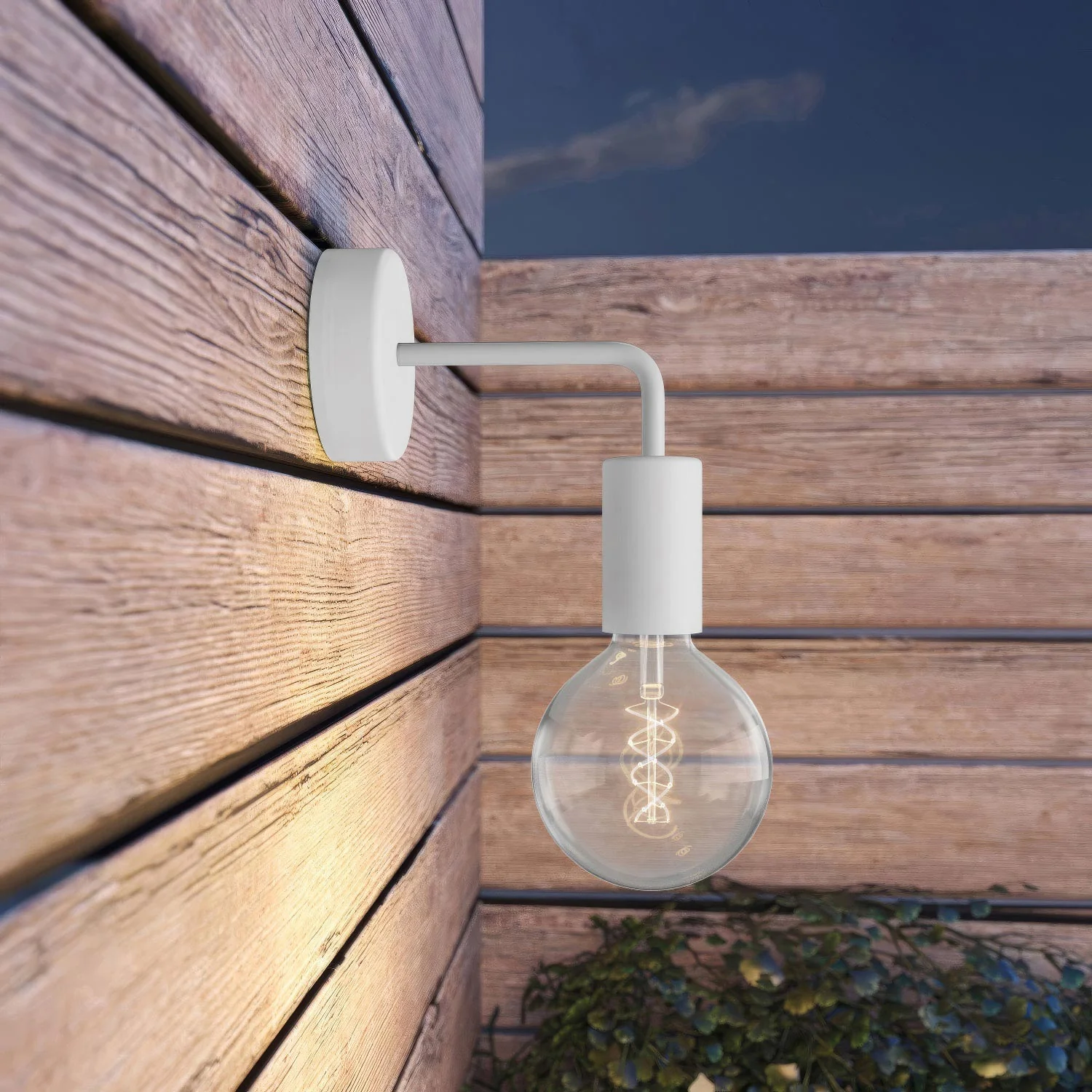 Fermaluce EIVA ELEGANT with L-shaped extension, canopy and socket for wet locations - White - Image 2