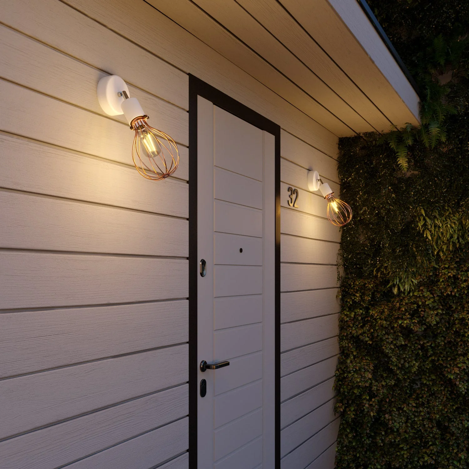 Fermaluce for Modulair lampshade ELEGANT with adjustable joint, ceiling rose and IP65 waterproof lamp holder - White - Image 2