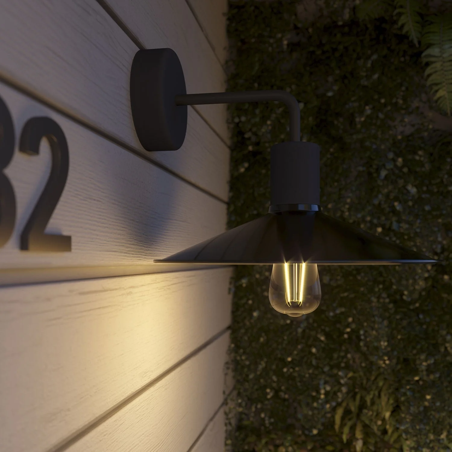 Fermaluce for Modulair lampshade with L-extension, ceiling rose and IP65 waterproof lamp holder - Black - Image 3