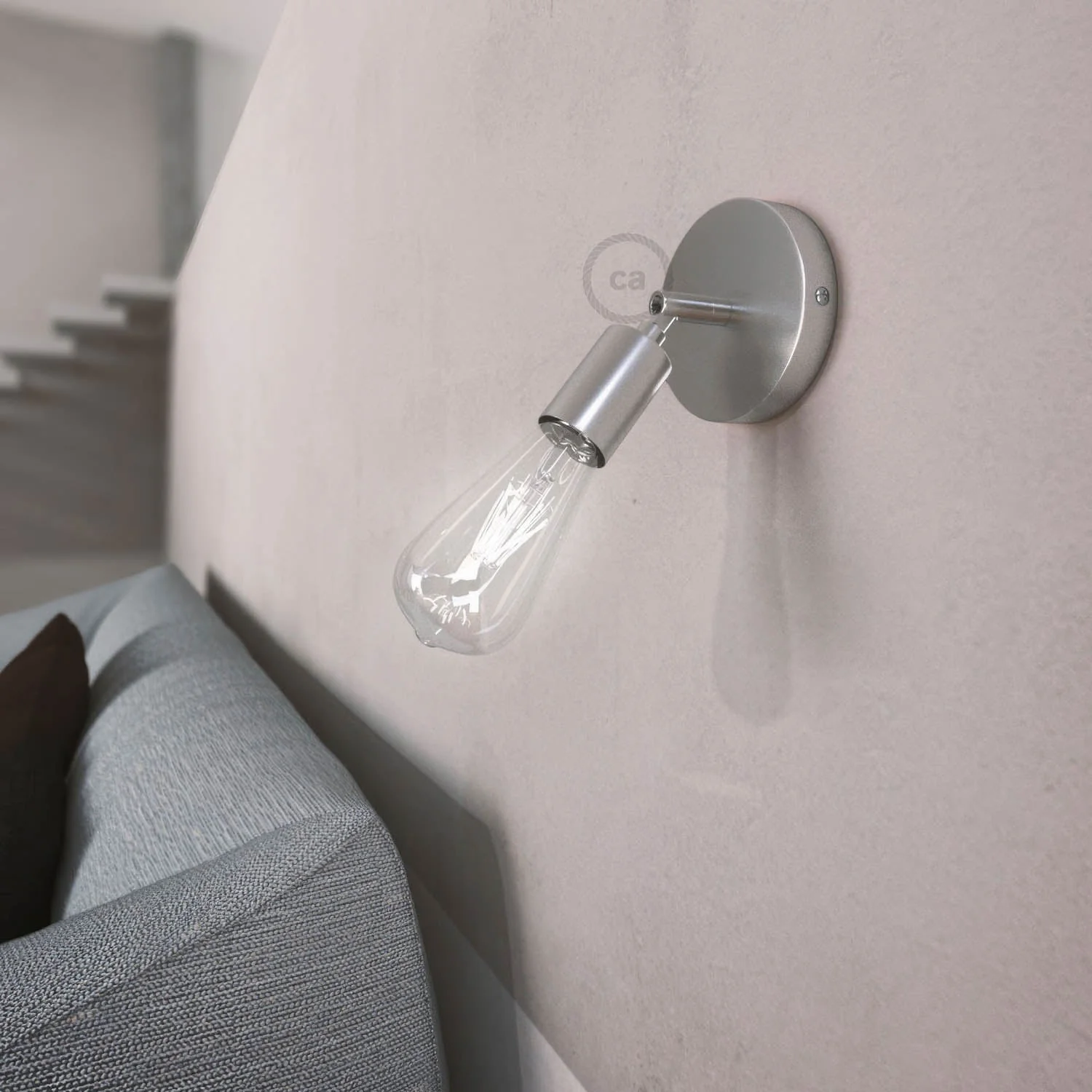 Fermaluce Metal 90°, the adjustable wall flush light - Chrome - Image 2