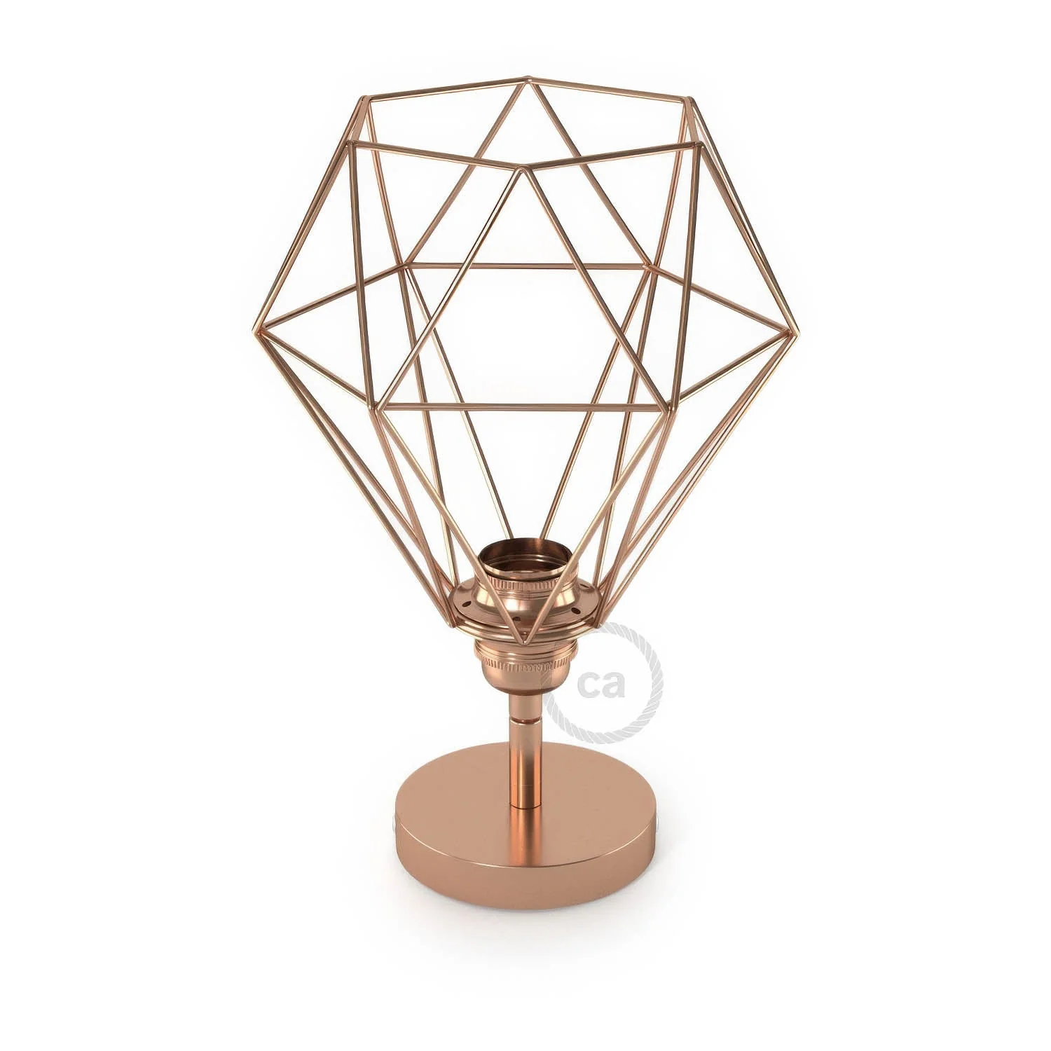 Fermaluce Metal 90° with Diamond lampshade, adjustable wall lamp in metal - Copper - Image 4