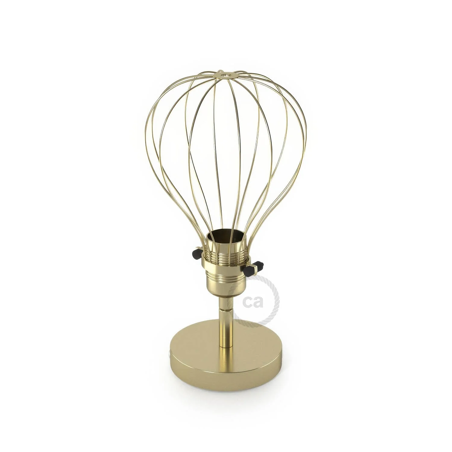 Fermaluce Metallo 90° with Drop lampshade, adjustable wall lamp in metal - Brass - Image 4