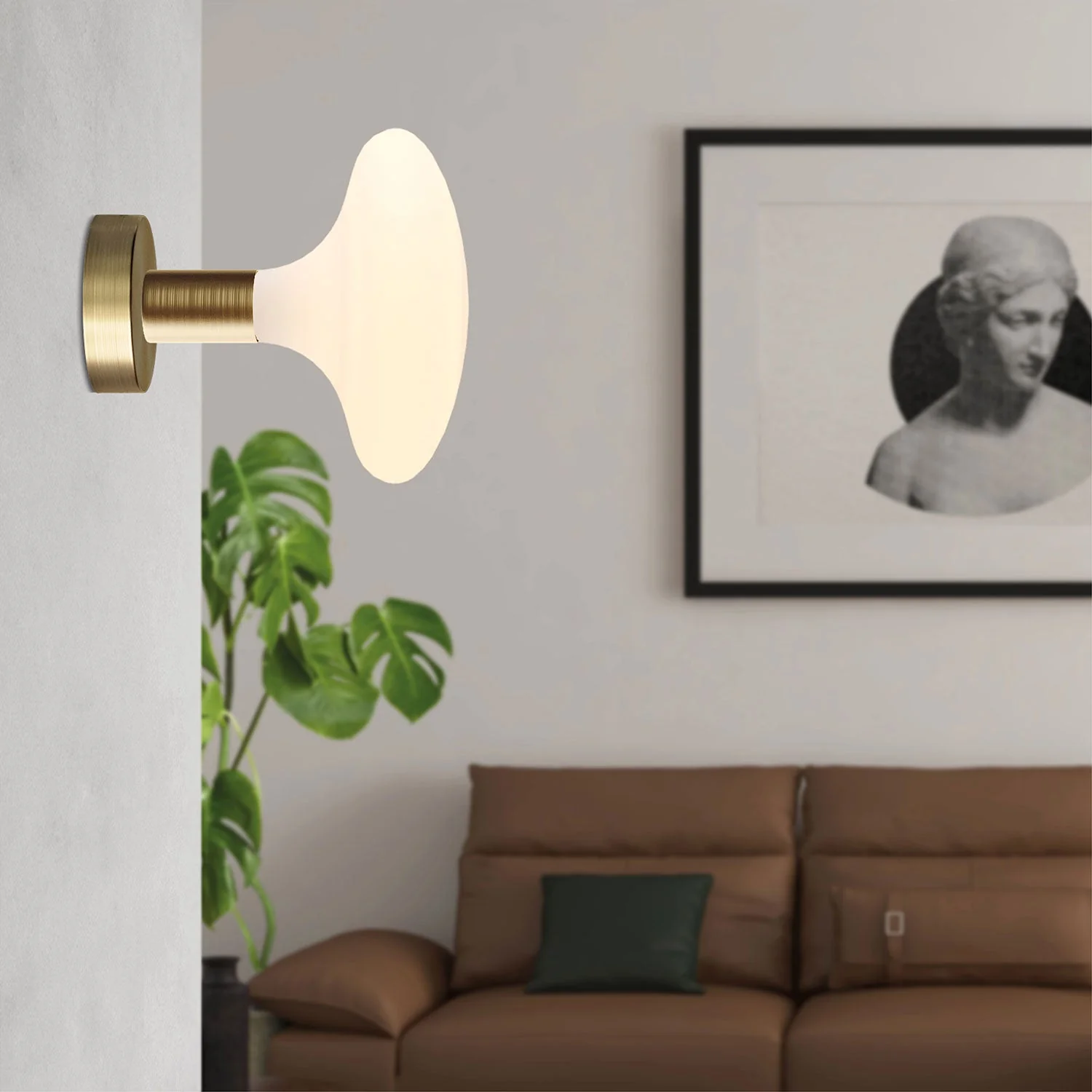 Fermaluce metal lamp with Idra light bulb - Satin bronze - Image 2
