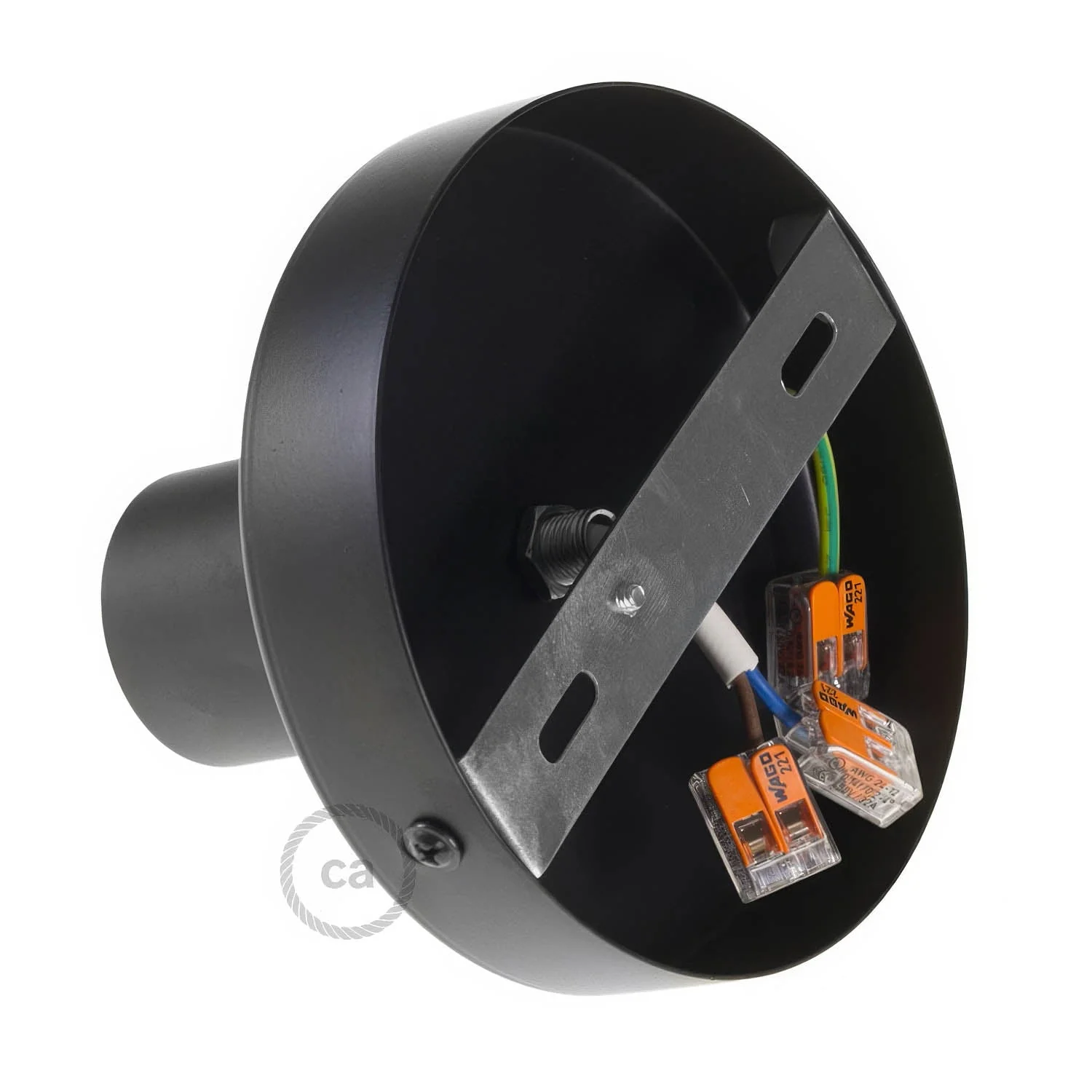 Fermaluce Metal, the metal wall or ceiling light point - Black - Image 2