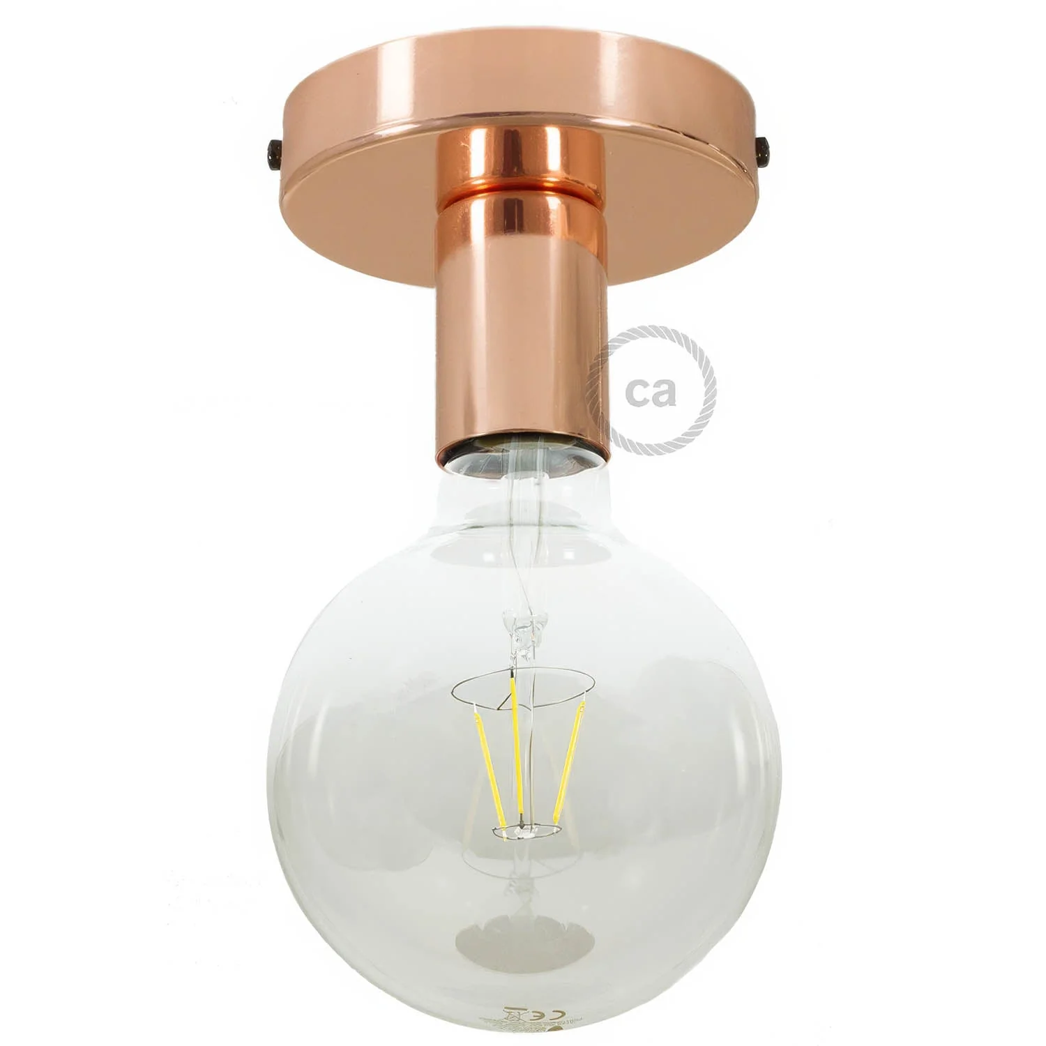 Fermaluce Metal, the metal wall or ceiling light point - Copper