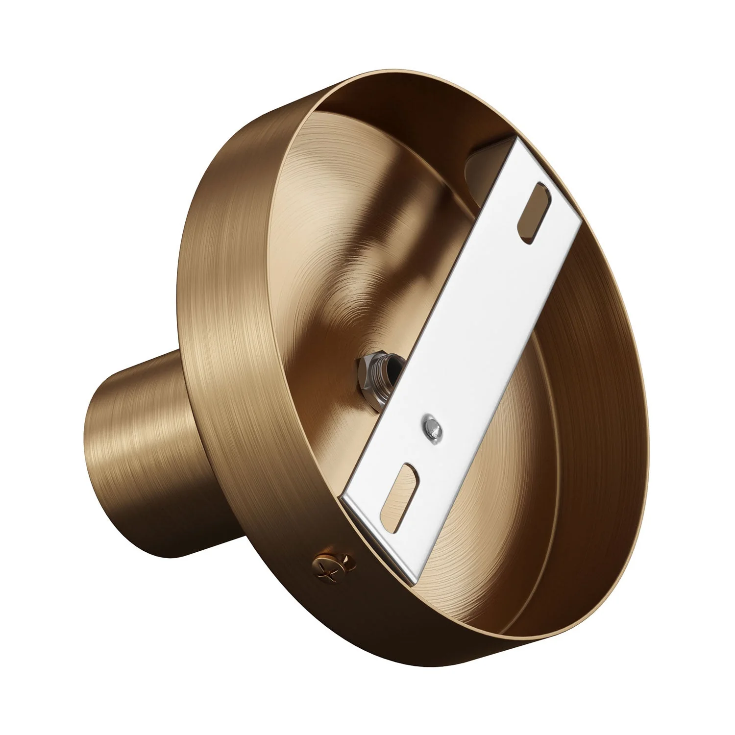 Fermaluce Metal, the metal light point for wall or ceiling - Satin bronze - Image 2