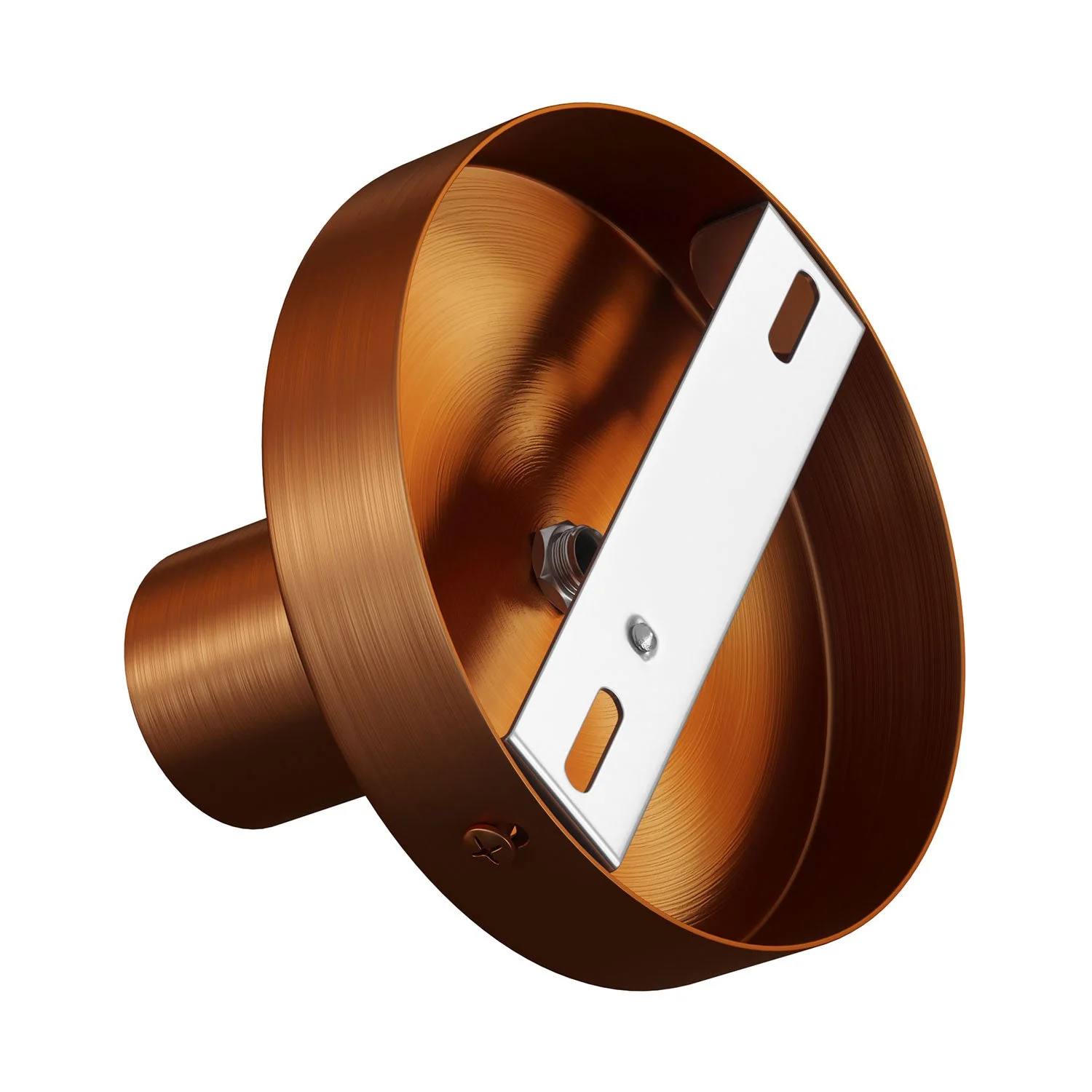 Fermaluce Metal, the metal wall or ceiling light point - Satin copper - Image 2