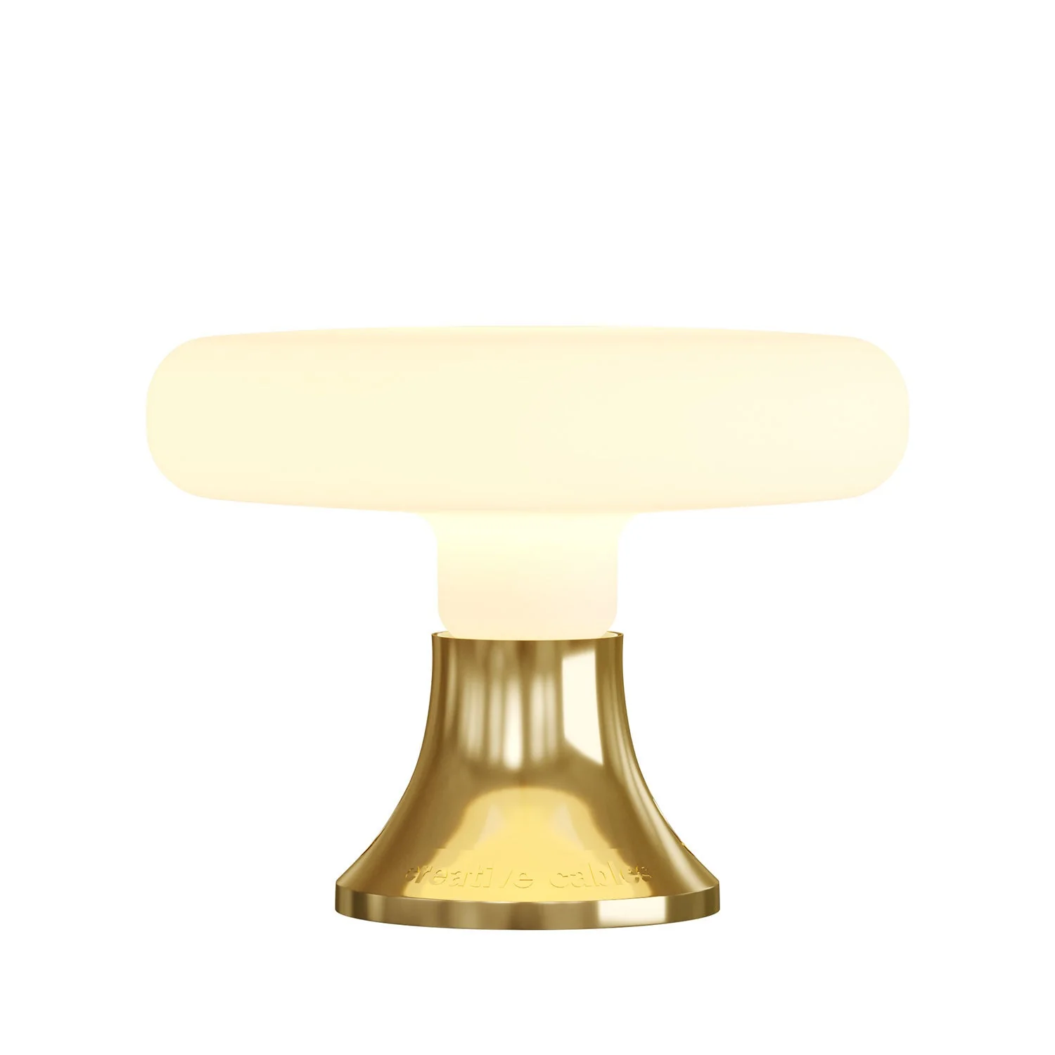 Fermaluce, metallic wall or ceiling light point - Gold