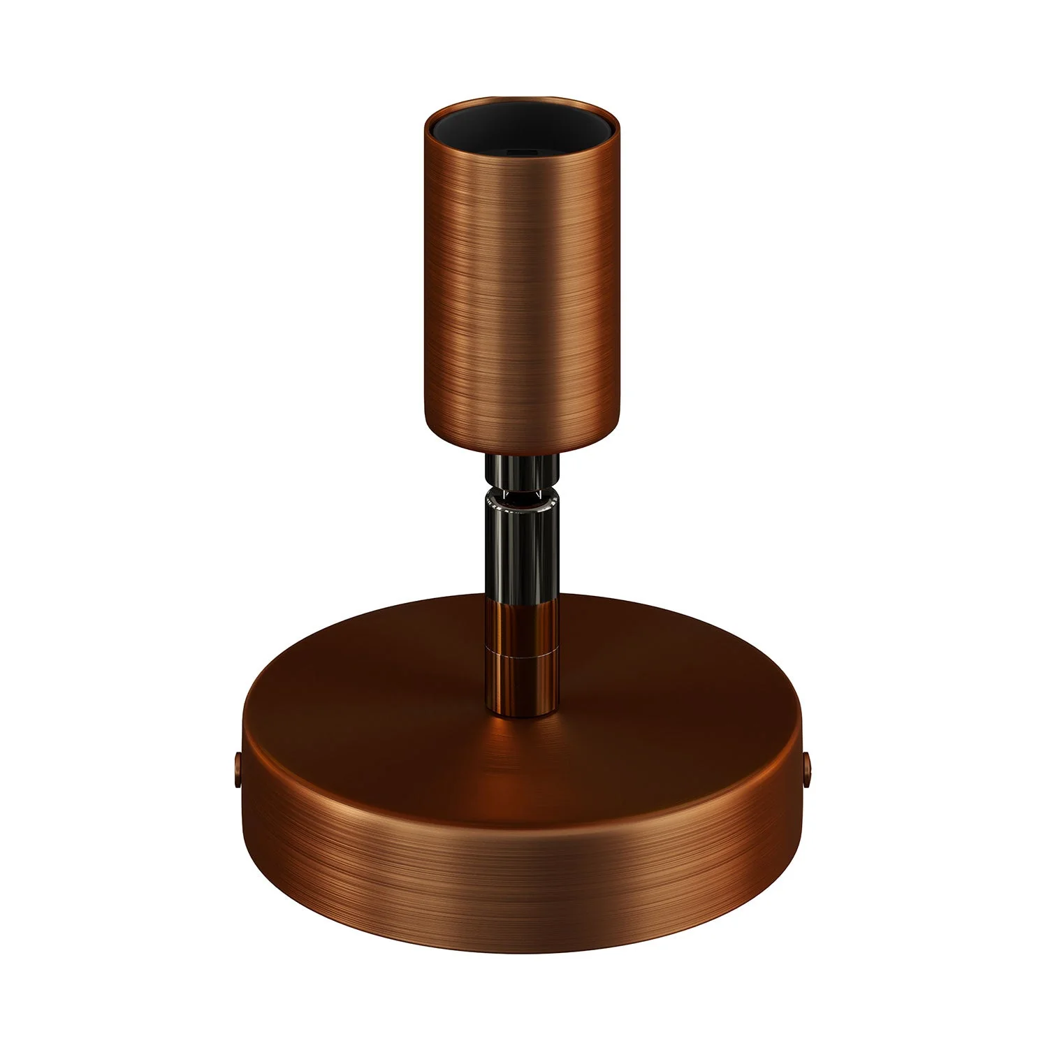 Fermaluce Metal 90°, adjustable wall or ceiling light point - Satin copper - Image 3