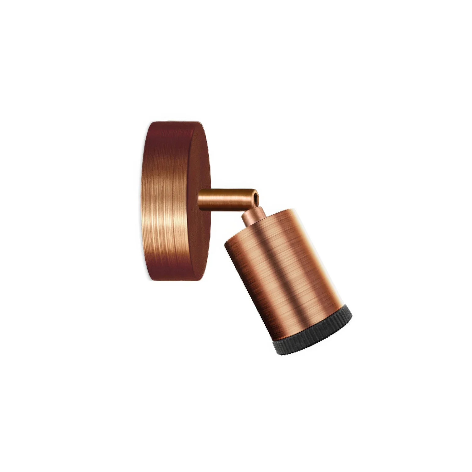 Mini Spotlight GU1d0 spotlight, adjustable wall or ceiling lamp with joint - Satin copper