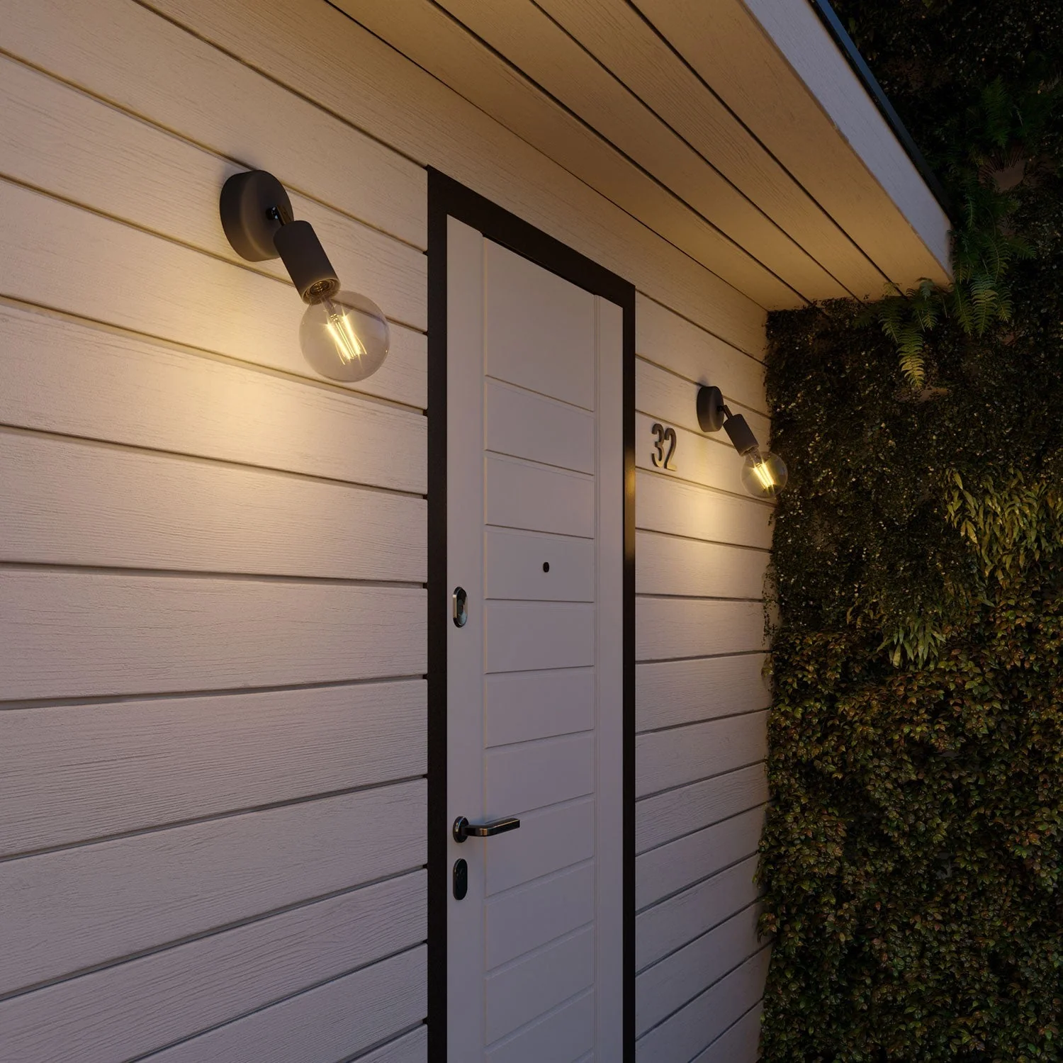 Fermaluce Modulair ELEGANT with adjustable joint, ceiling rose and IP65 waterproof lamp holder - Black - Image 2