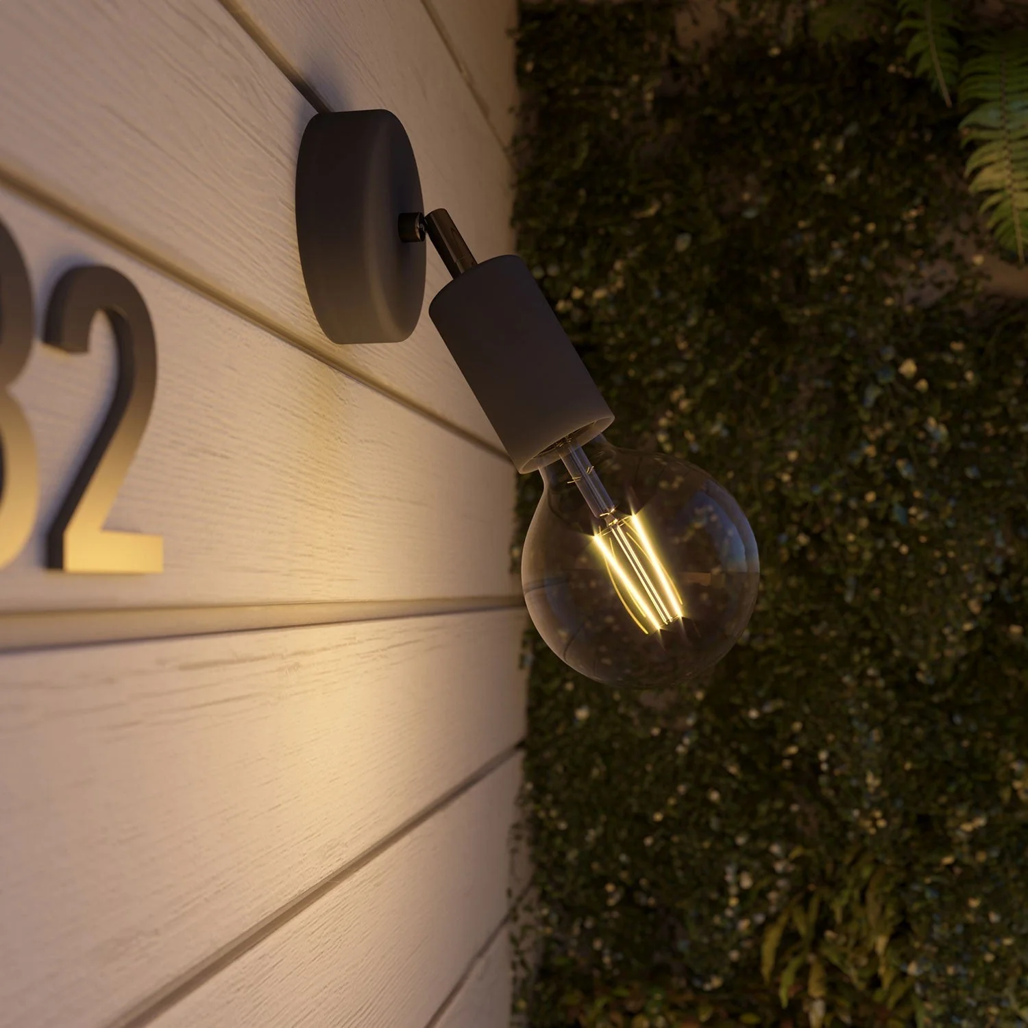 Fermaluce Modulair ELEGANT with adjustable joint, ceiling rose and IP65 waterproof lamp holder - Black - Image 3