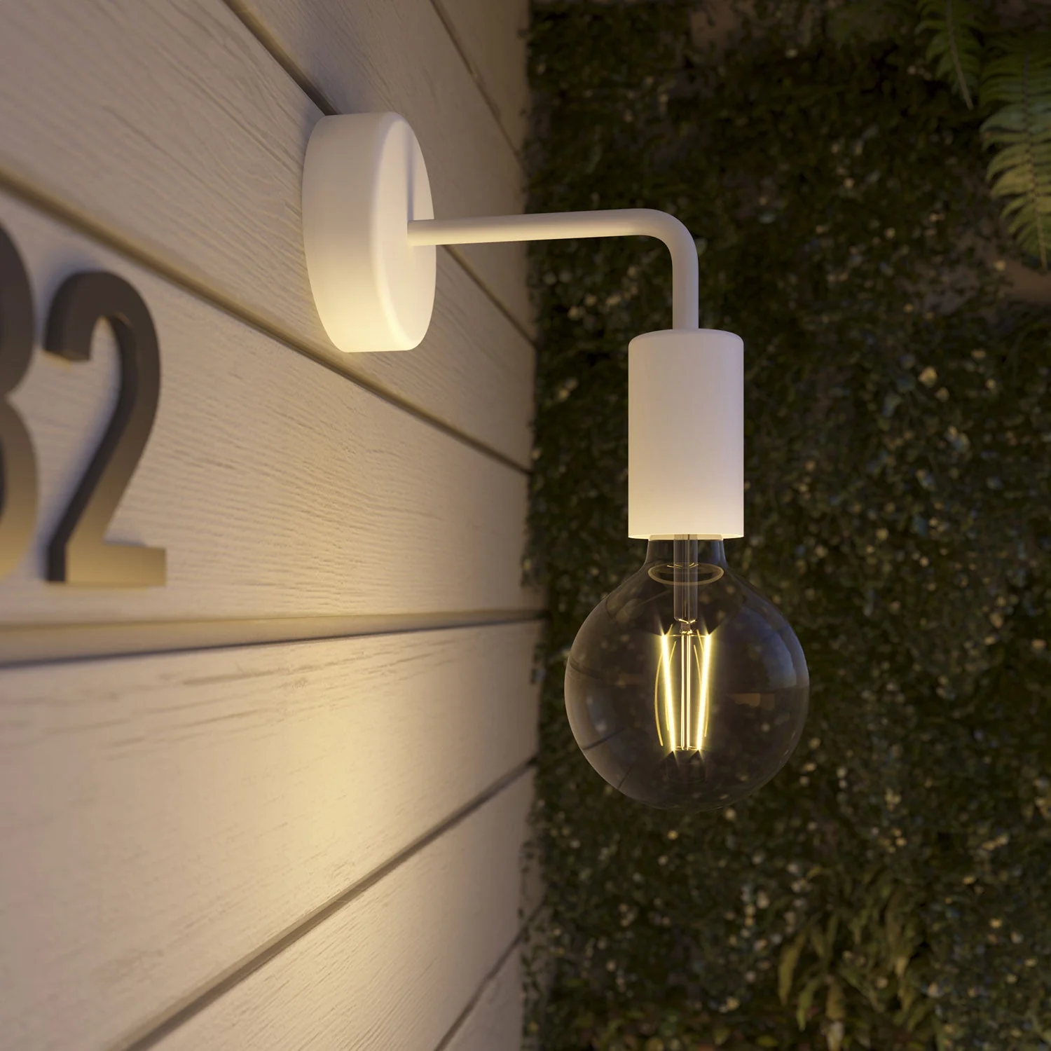 Fermaluce Modulair ELEGANT with L extension, ceiling rose and IP65 waterproof lamp holder - White - Image 3