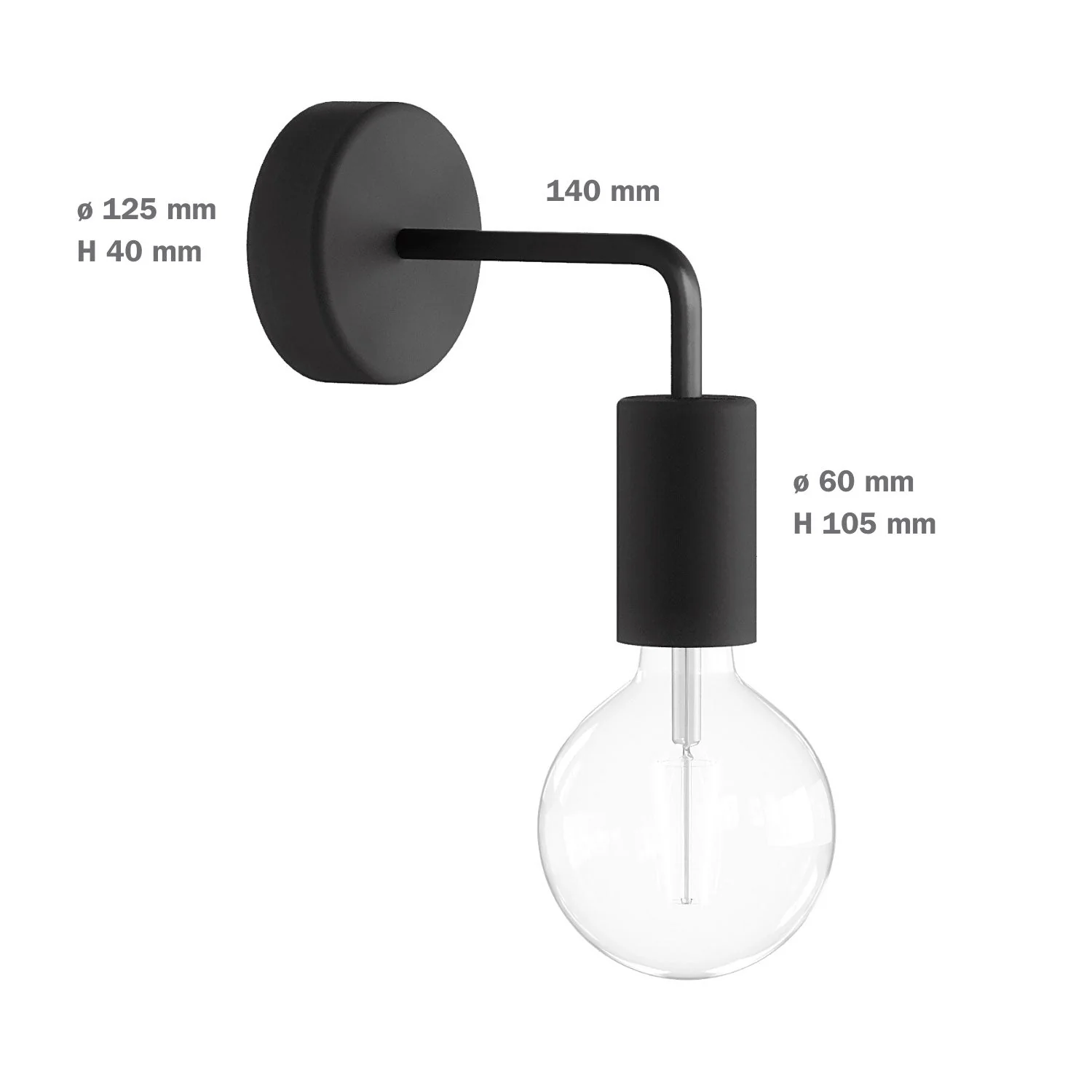 Fermaluce Modulair ELEGANT with L extension, ceiling rose and IP65 waterproof lamp holder - White - Image 6