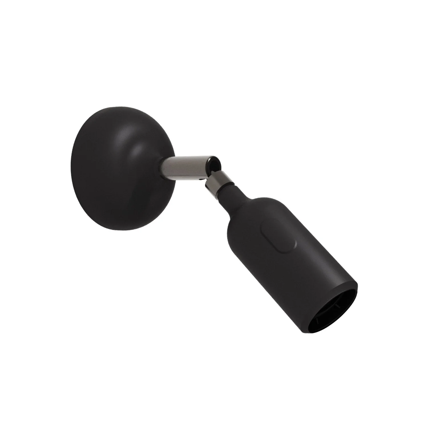 Silicone Fermaluce lamp with joint and built-in switch – Black
