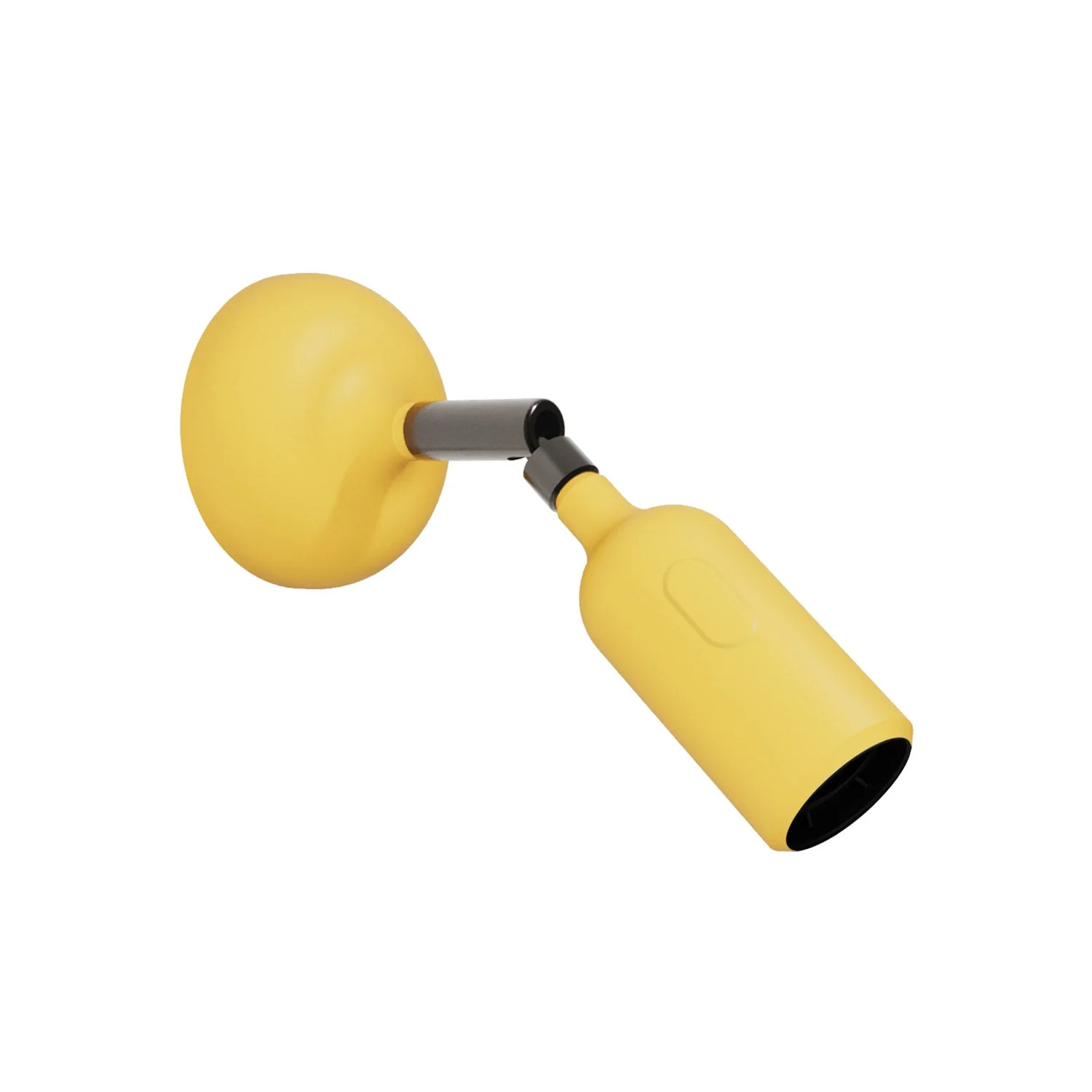 Silicone Fermaluce lamp with joint and built-in switch - Yellow