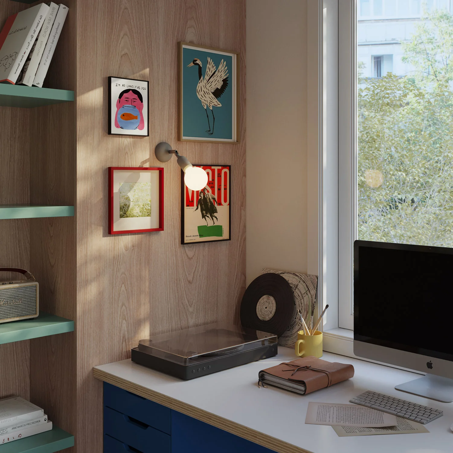 Silicone Fermaluce lamp with joint - Grey - Image 2