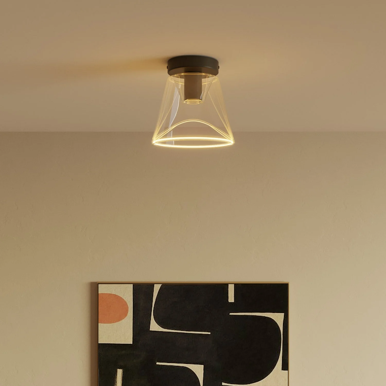 Fermaluce wall lamp Black with G01 bulb - Image 3