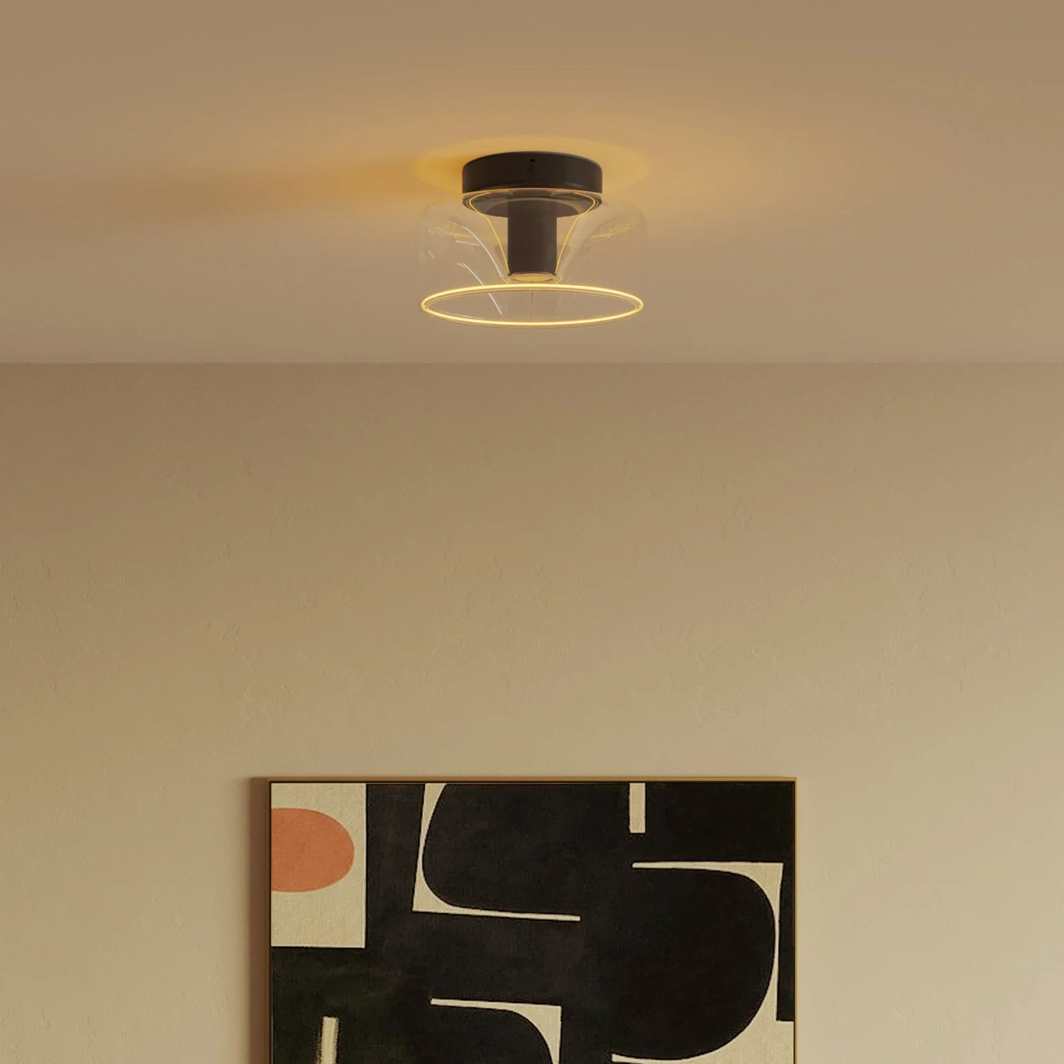 Fermaluce wall lamp Black with G02 bulb - Image 3