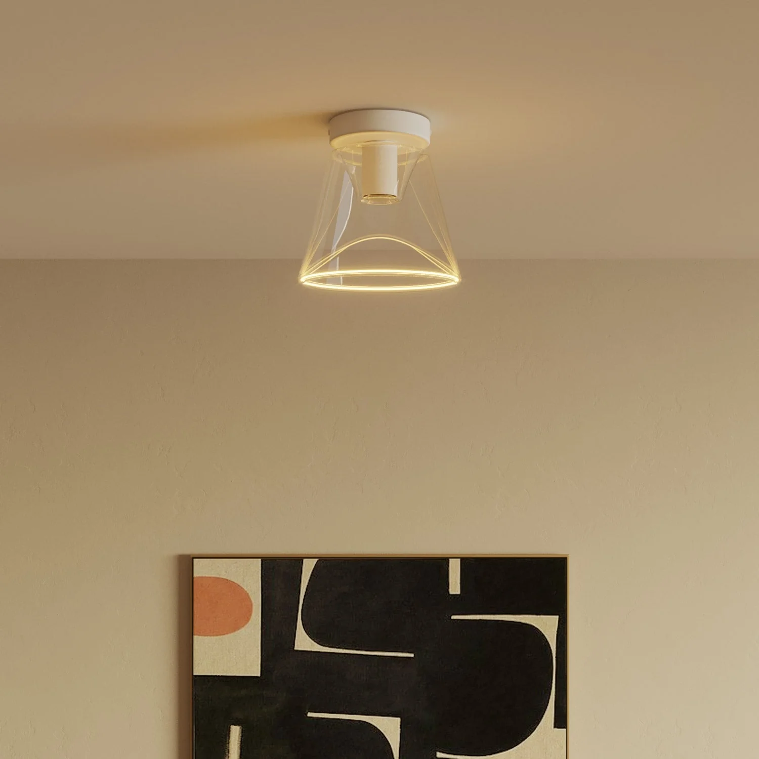 Fermaluce wall lamp Matte white with G01 bulb - Image 3