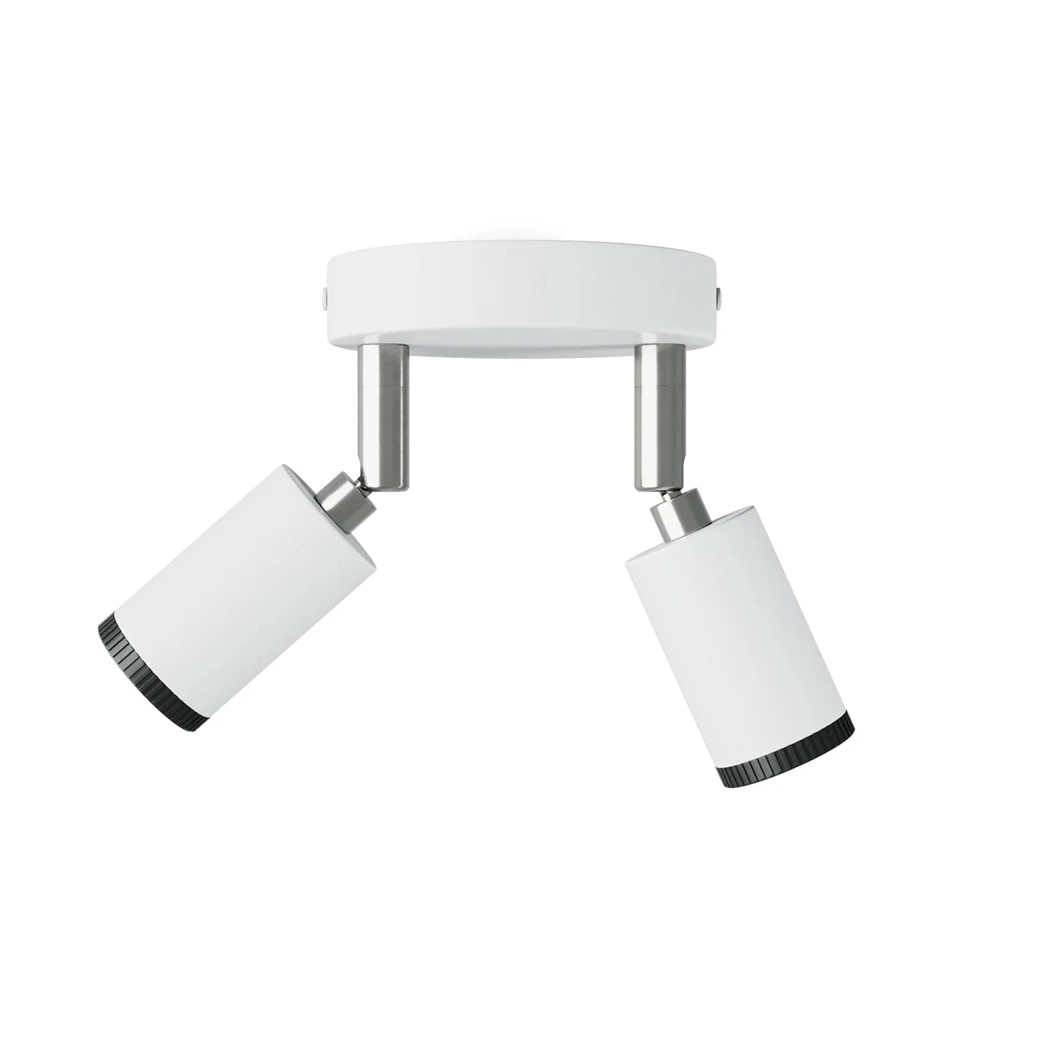 Fermaluce with 2 adjustable Mini Spotlights GU1d0 - Matt white