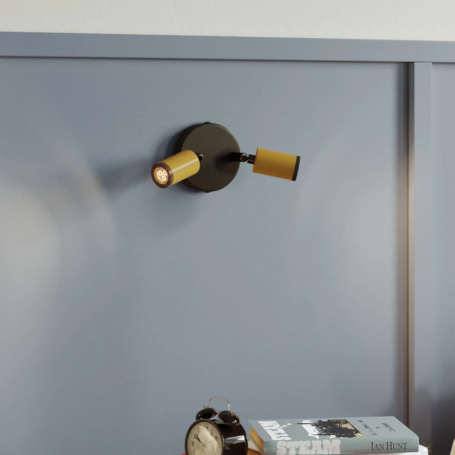 Fermaluce with 2 adjustable Mini Spotlights GU1d0 - Mustard - Image 3