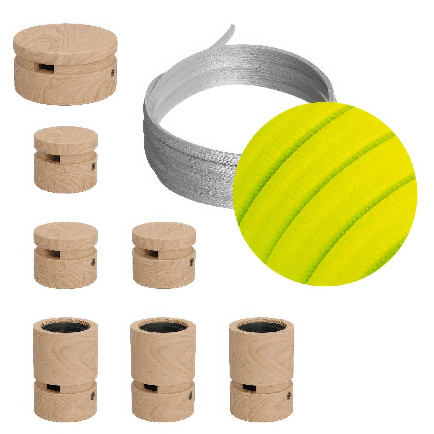 Filé Linear Kit System - with 5 m CF10 cable for string light and 7 wooden components for interiors