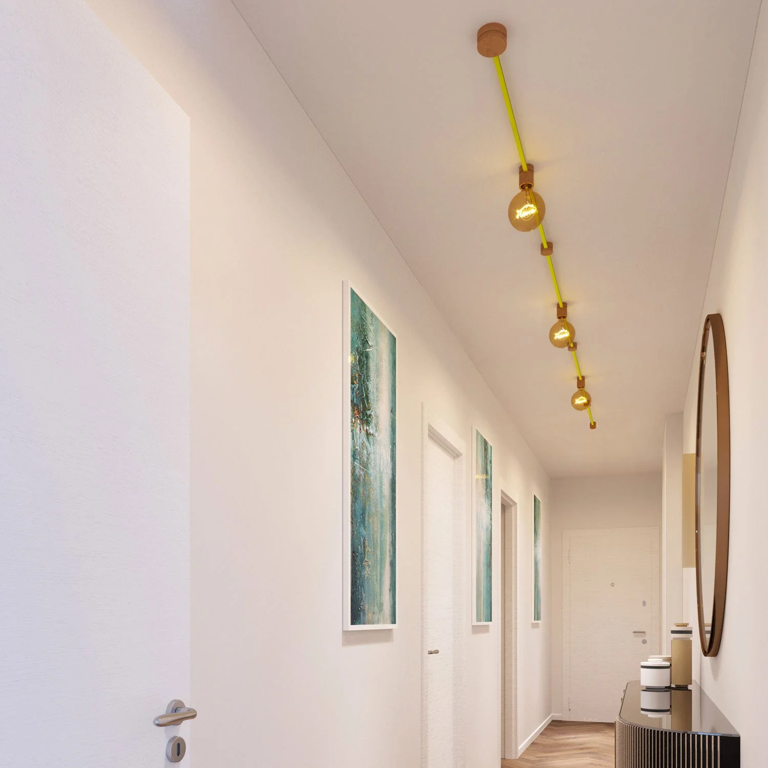 Filé Linear Kit System - with 5 m CF10 cable for string light and 7 wooden components for interiors - Image 2