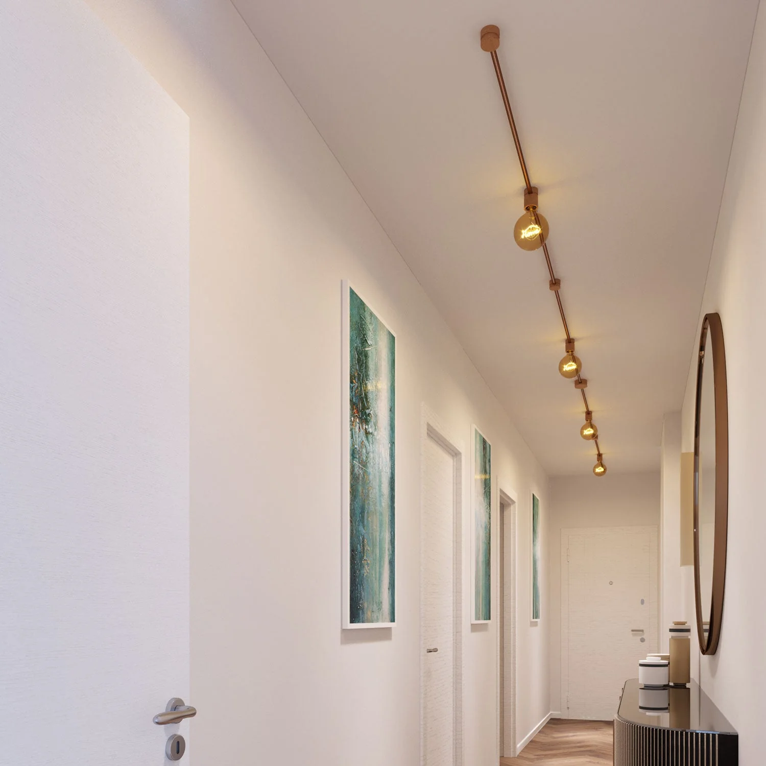 Filé Symmetric Kit System - with 5 m CM22 Cable for string light and 9 wooden components for interiors - Image 2