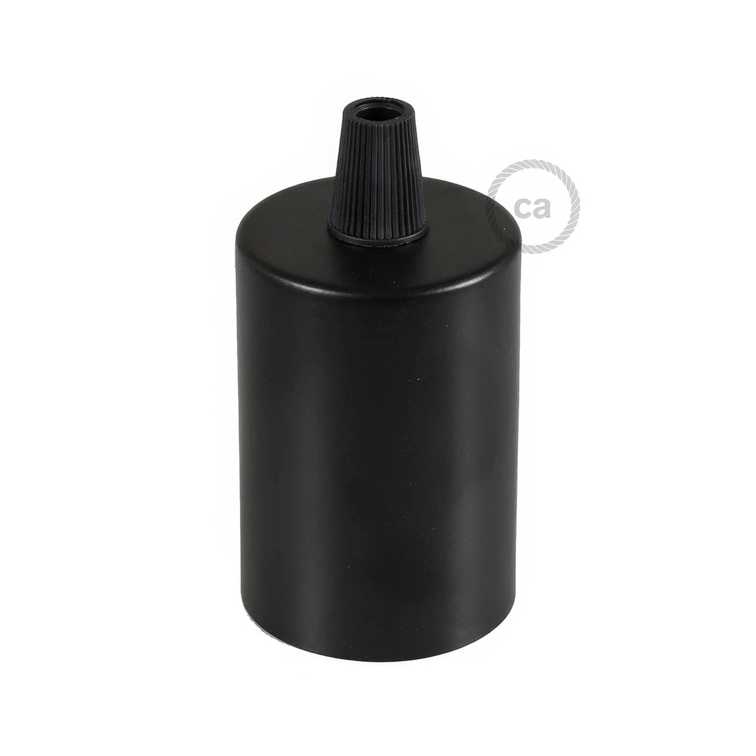 Flat Top Metal UL E26 light bulb socket kit - Black - Image 3