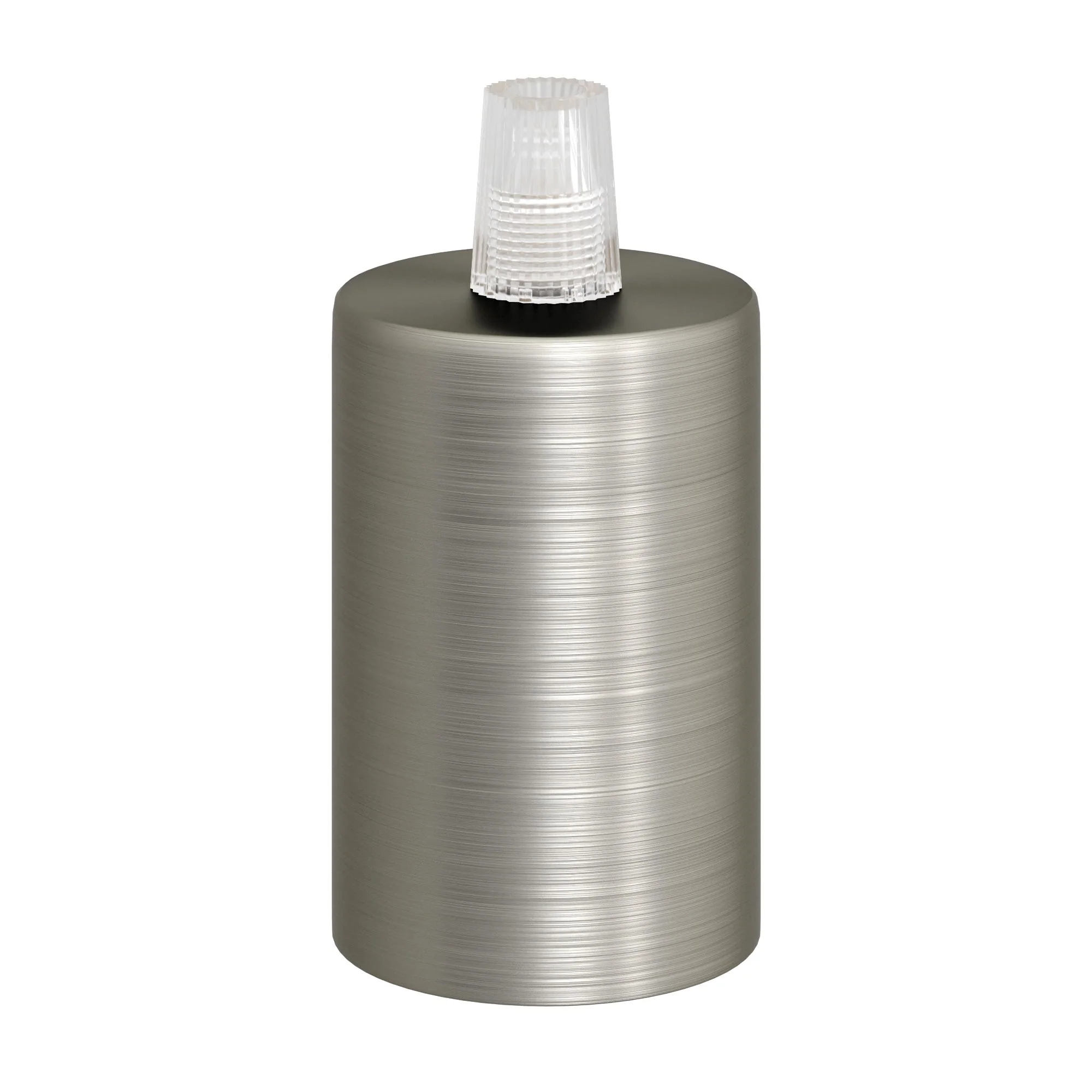 Flat Top Metal UL E26 Light Bulb Socket Kit - Brushed Titanium - Image 3