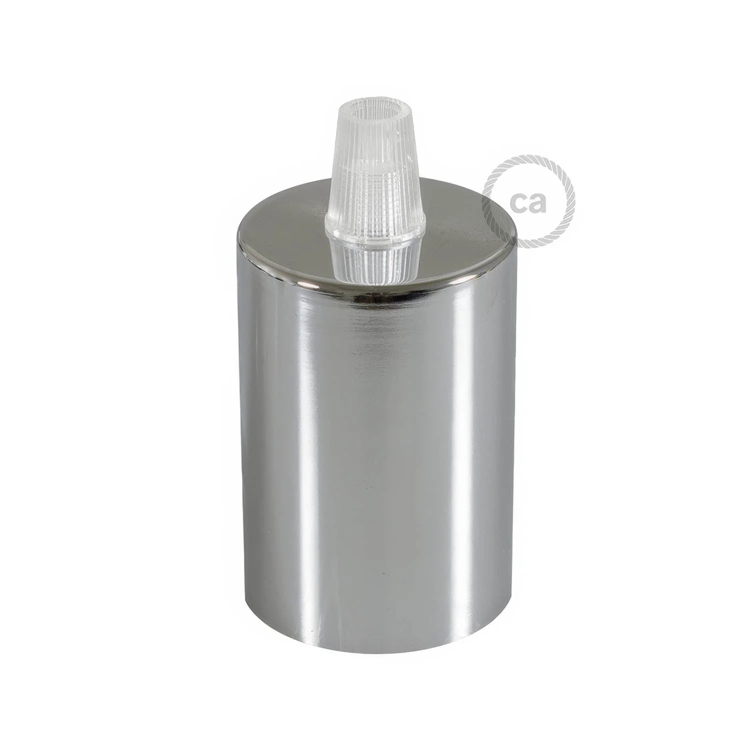 Flat Top Metal UL E26 light bulb socket kit - Chrome - Image 3