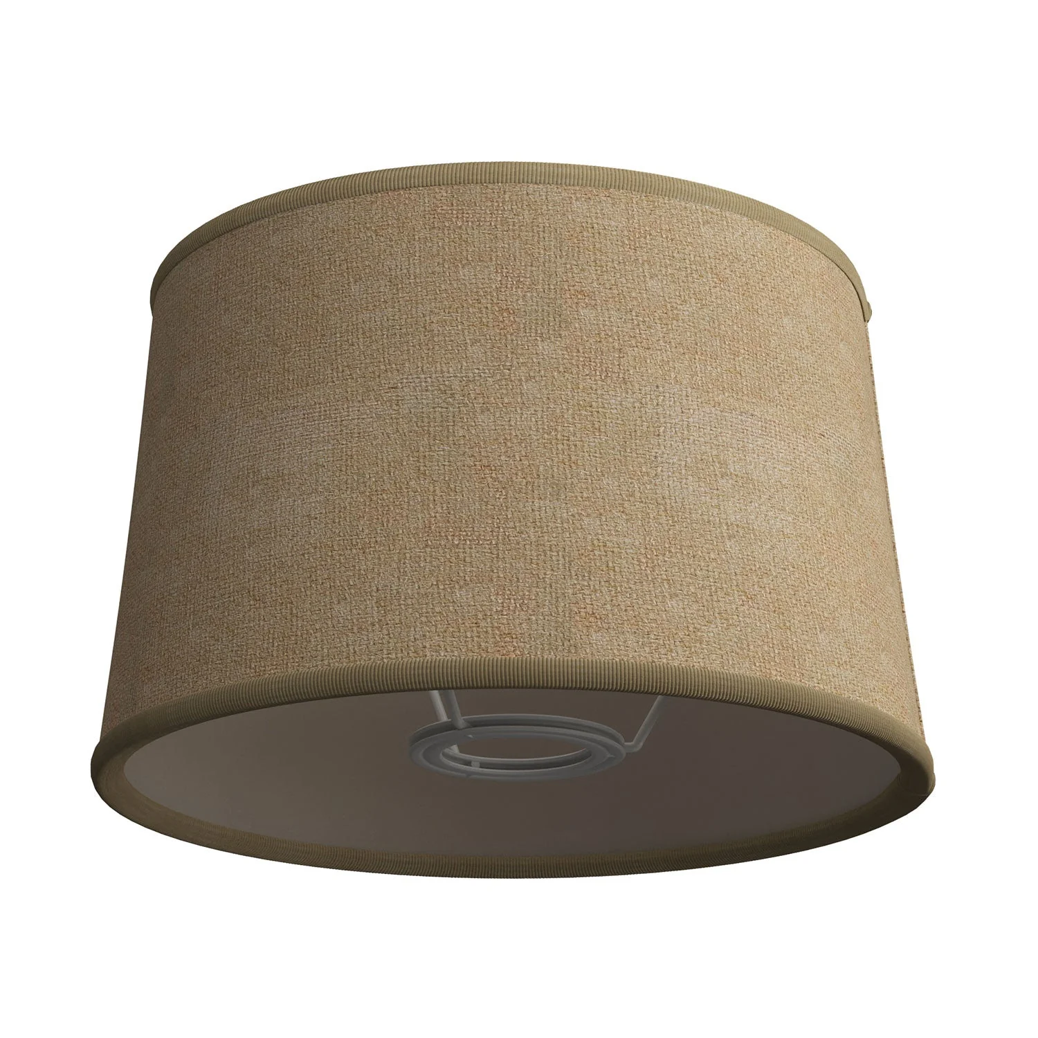 MAG-Y floor lamp with round metal base and Athena lampshade - Satin bronze - Image 4