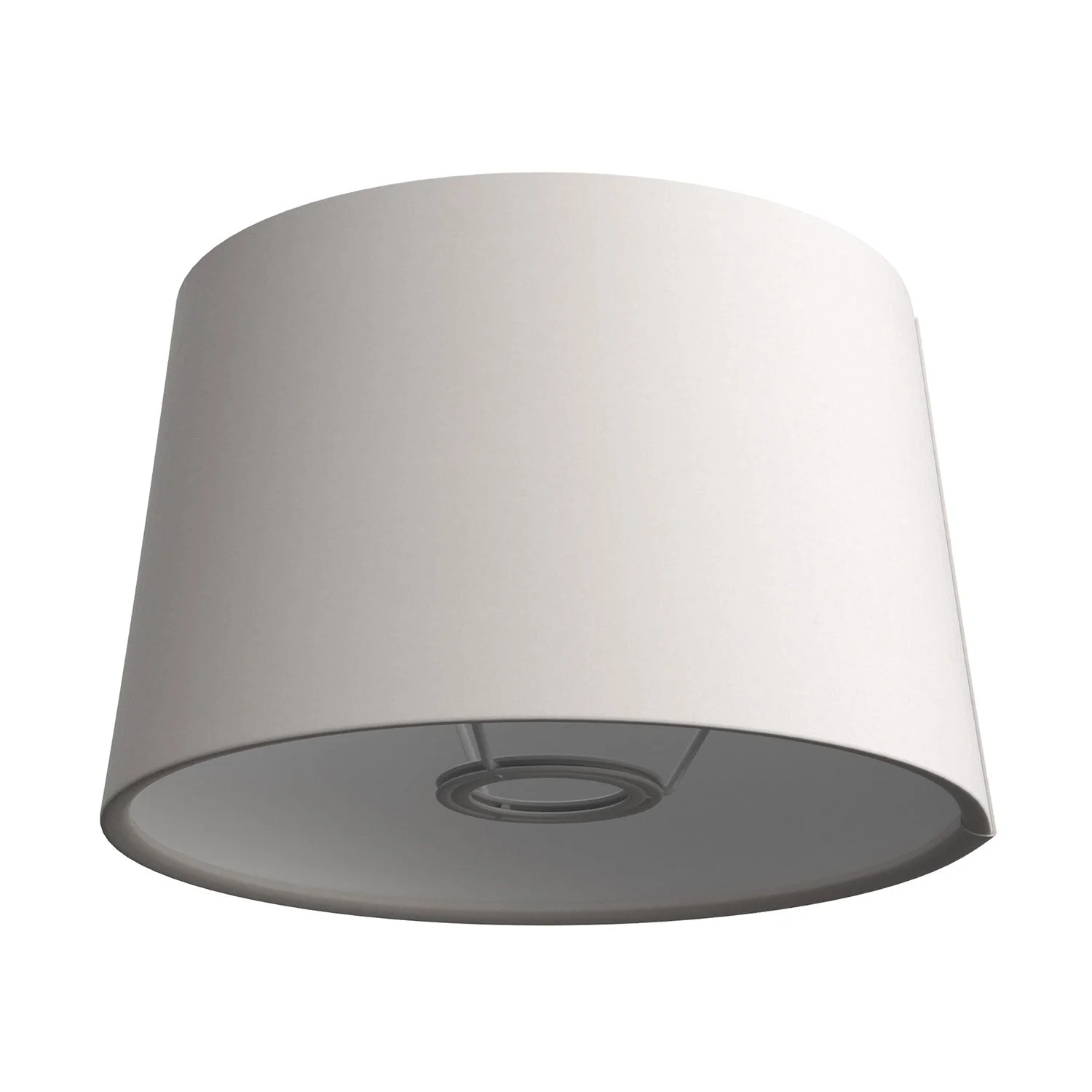 MAG-Y floor lamp with round metal base and Athena lampshade - Matt white - Image 4