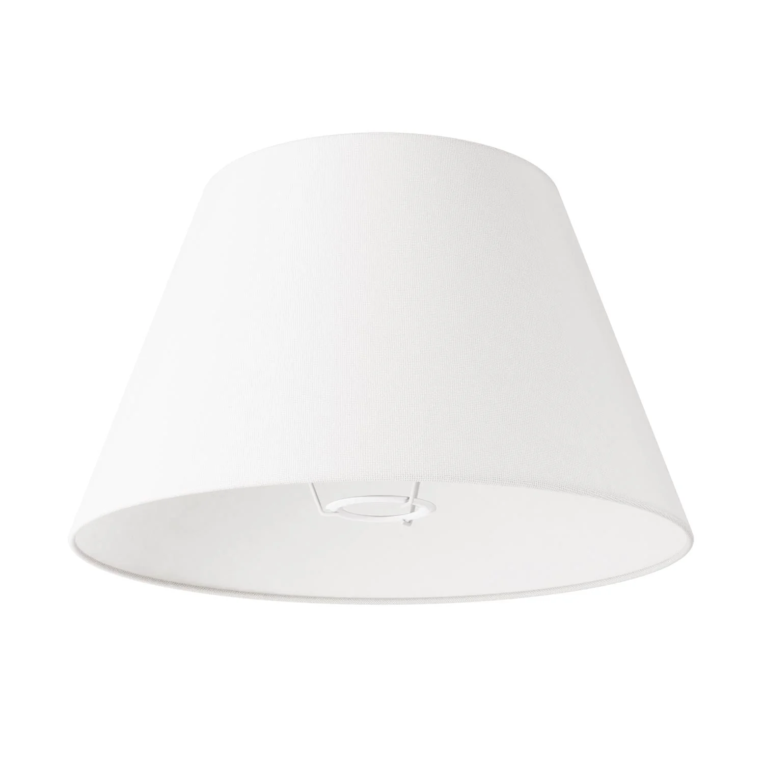 MAG-Y floor lamp with round metal base, Impero M lampshade and UK plug - Matt white - Image 4