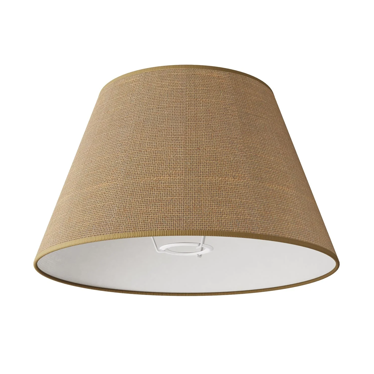 MAG-Y floor lamp with round metal base, Impero M lampshade and UK plug - Satin copper - Image 4
