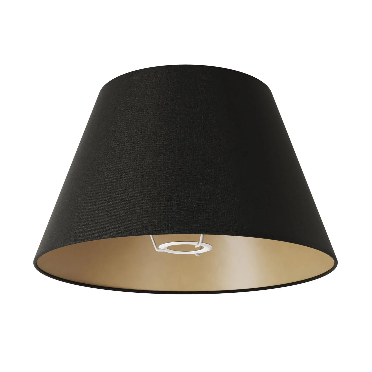 MAG-Y floor lamp with round metal base, Impero M lampshade and UK plug - Black - Image 4