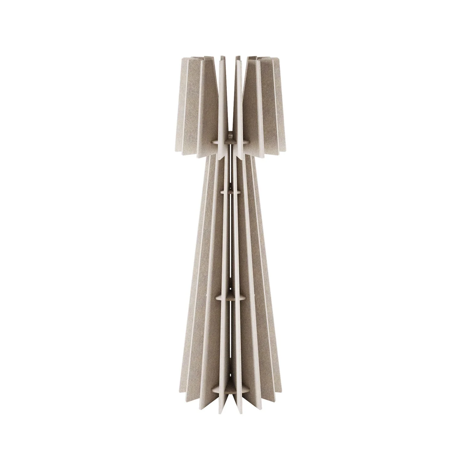 SHHINE floor lamp frame in sound-absorbing material - Dove grey mélange