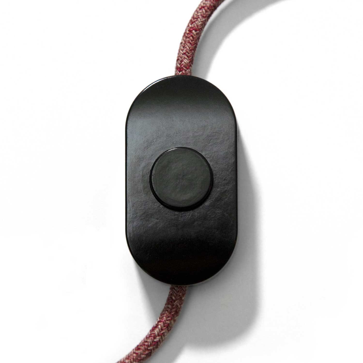 Black Unipolar Foot Switch with screw terminals - Design by Achille Castiglioni