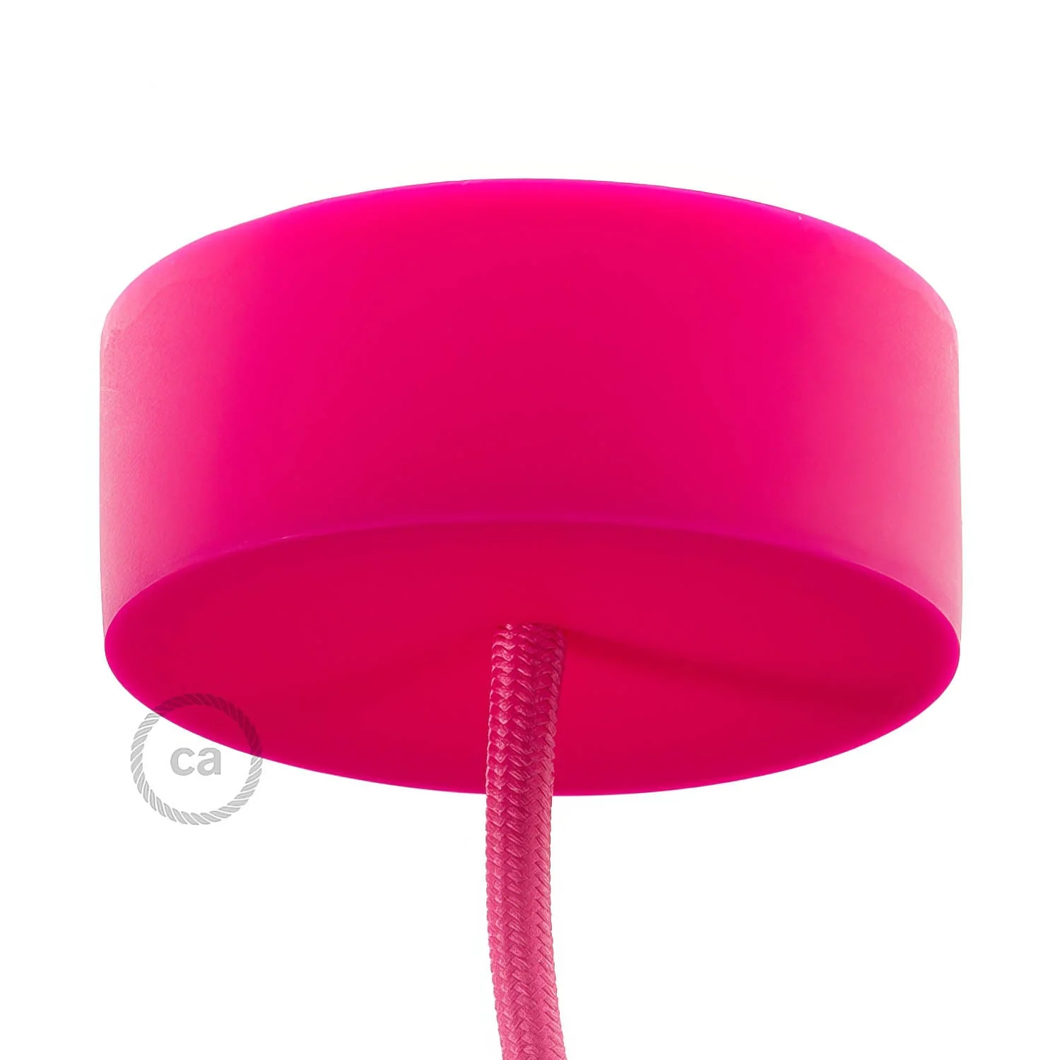 Cylindrical silicone ceiling rose kit - Fuchsia