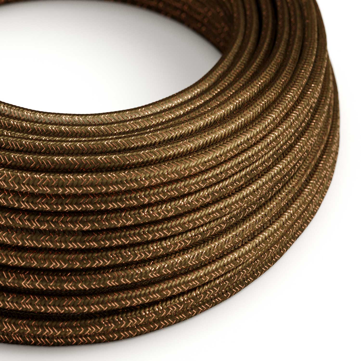 Glitter cable for lighting Espresso Brown - The Original Creative Cables, perfect for creating lamps and chandeliers - RL13