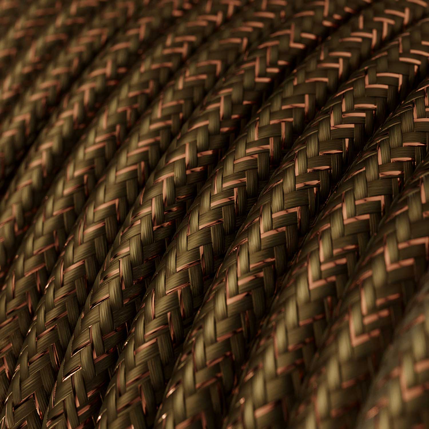Glitter cable for lighting Espresso Brown - The Original Creative Cables, perfect for creating lamps and chandeliers - RL13 - Image 2
