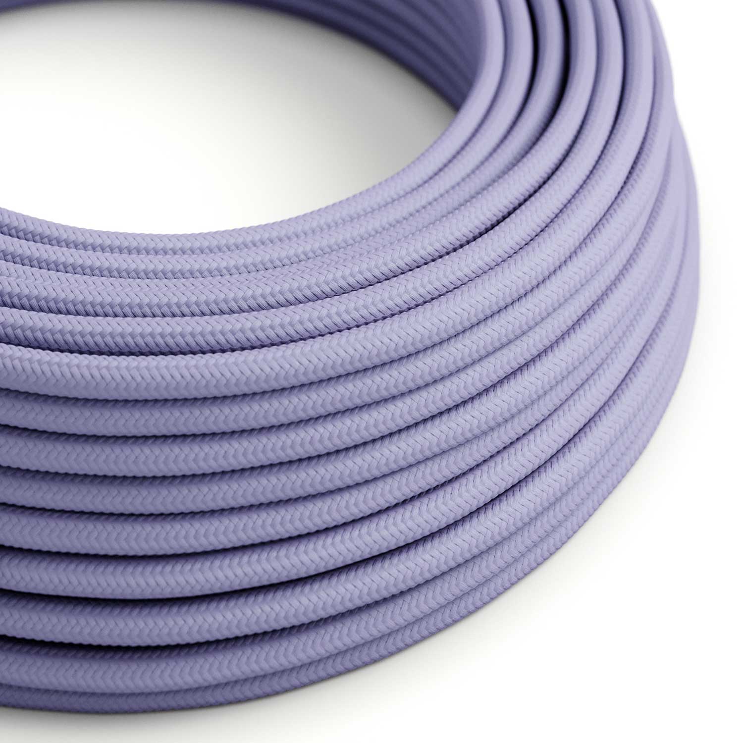 Glossy Lavender electric cable - The Original Creative Cables, for designer lamps - RM07